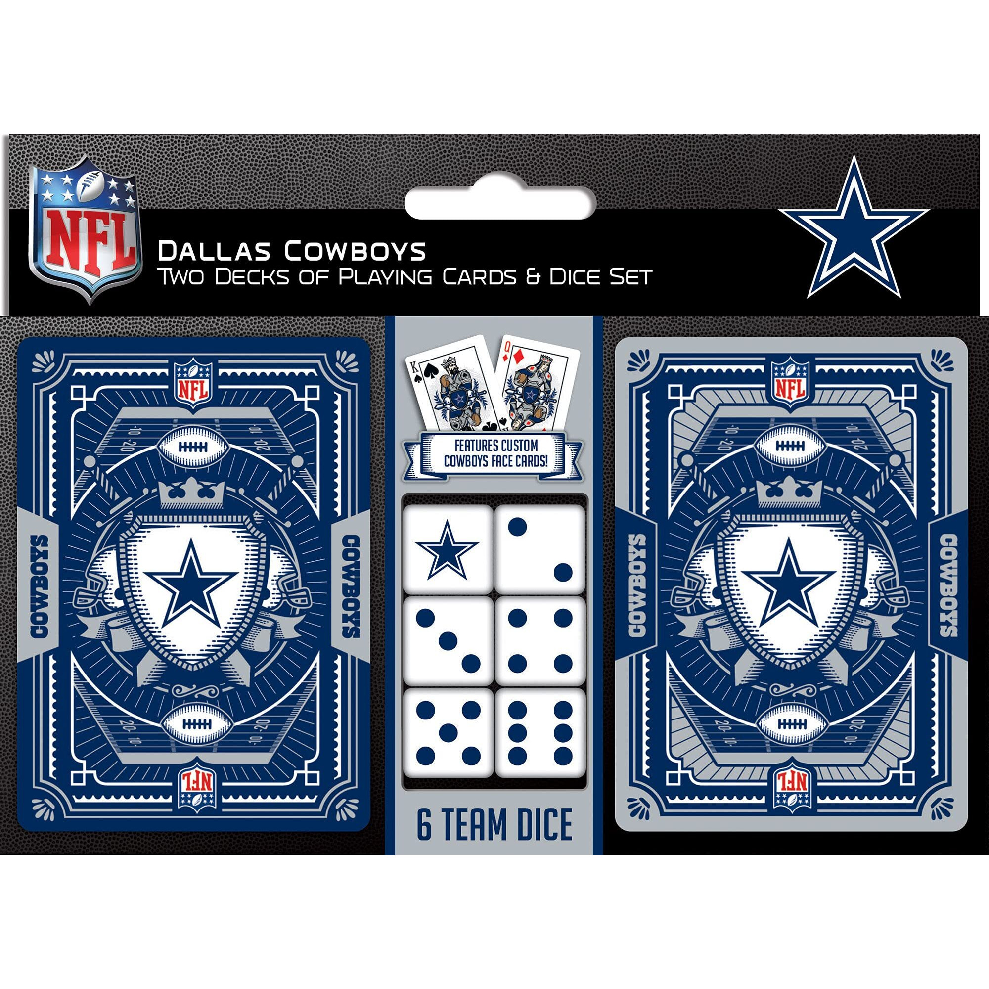 Dallas Cowboys Playing Cards and Dice Set