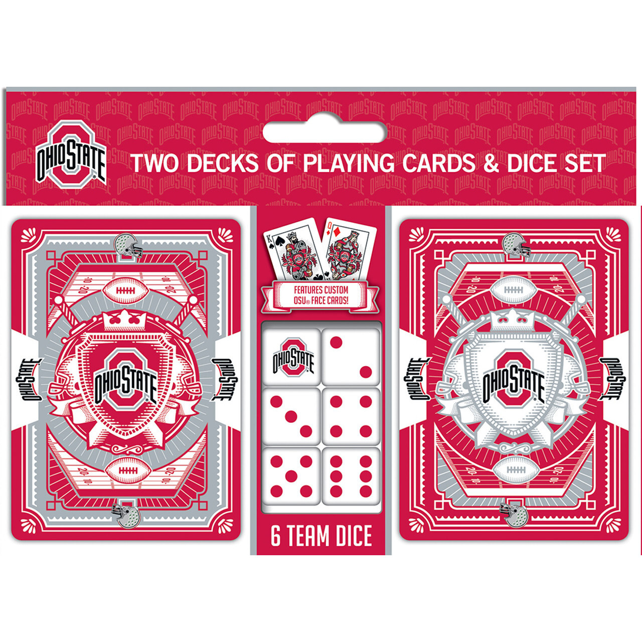 Ohio State Buckeyes Playing Cards and Dice Set