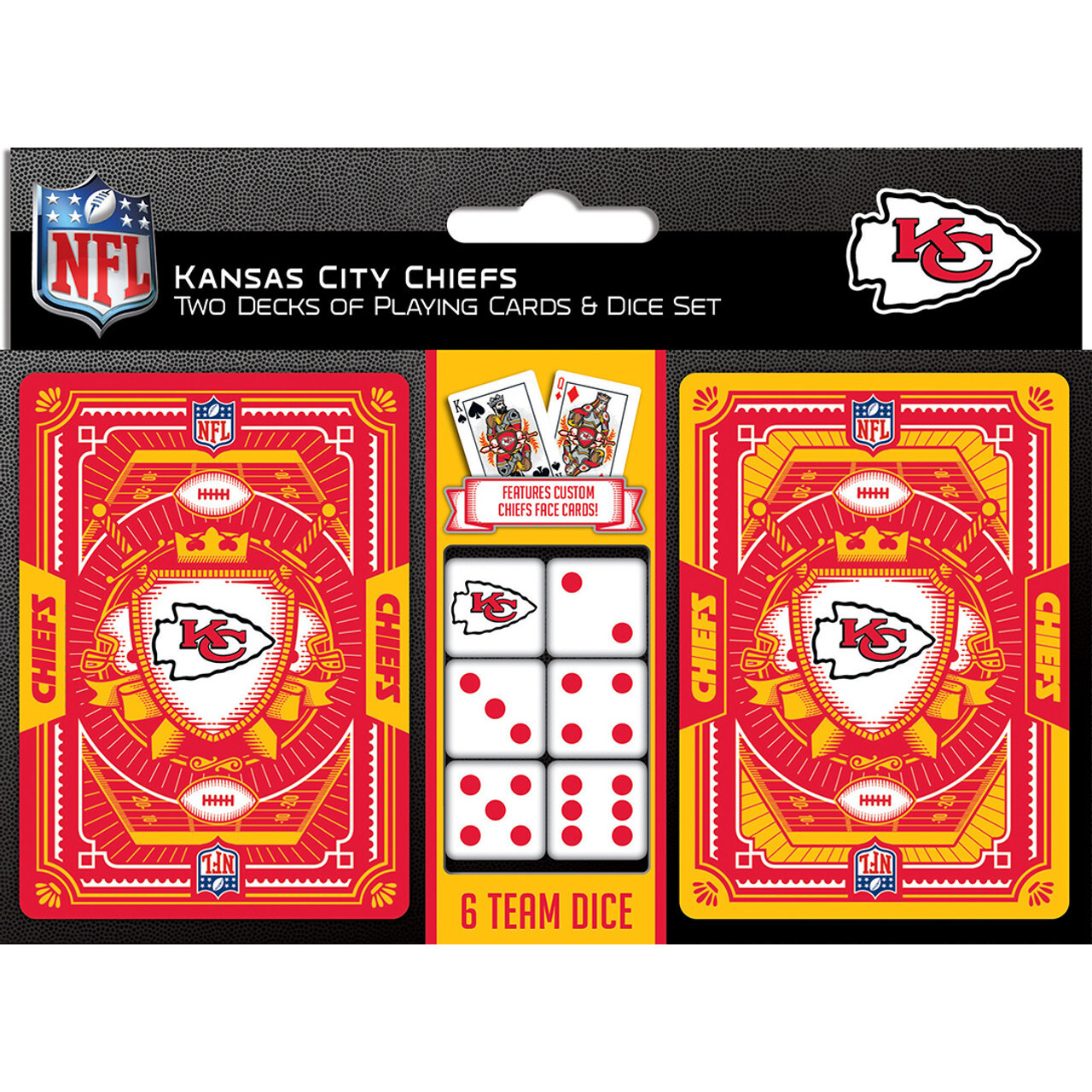 Kansas City Chiefs Playing Cards and Dice Set