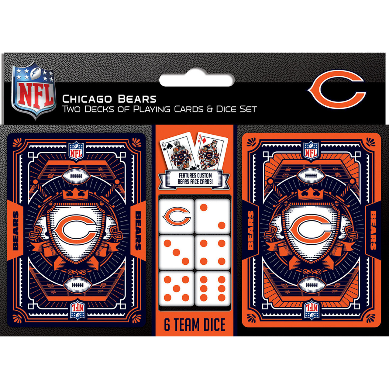 Chicago Bears Playing Cards and Dice Set