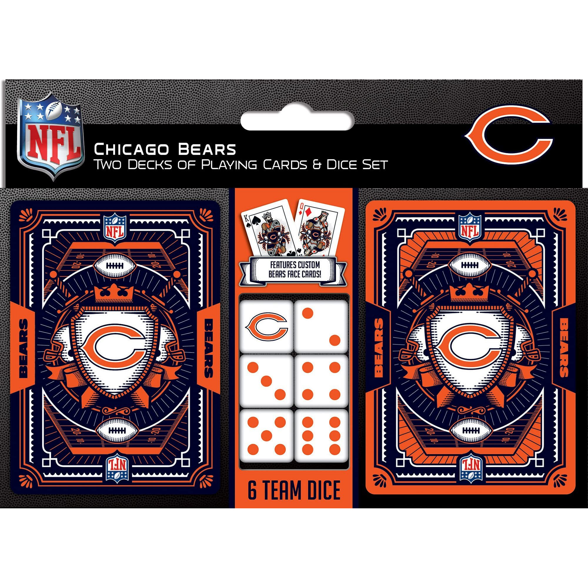 Chicago Bears Playing Cards and Dice Set