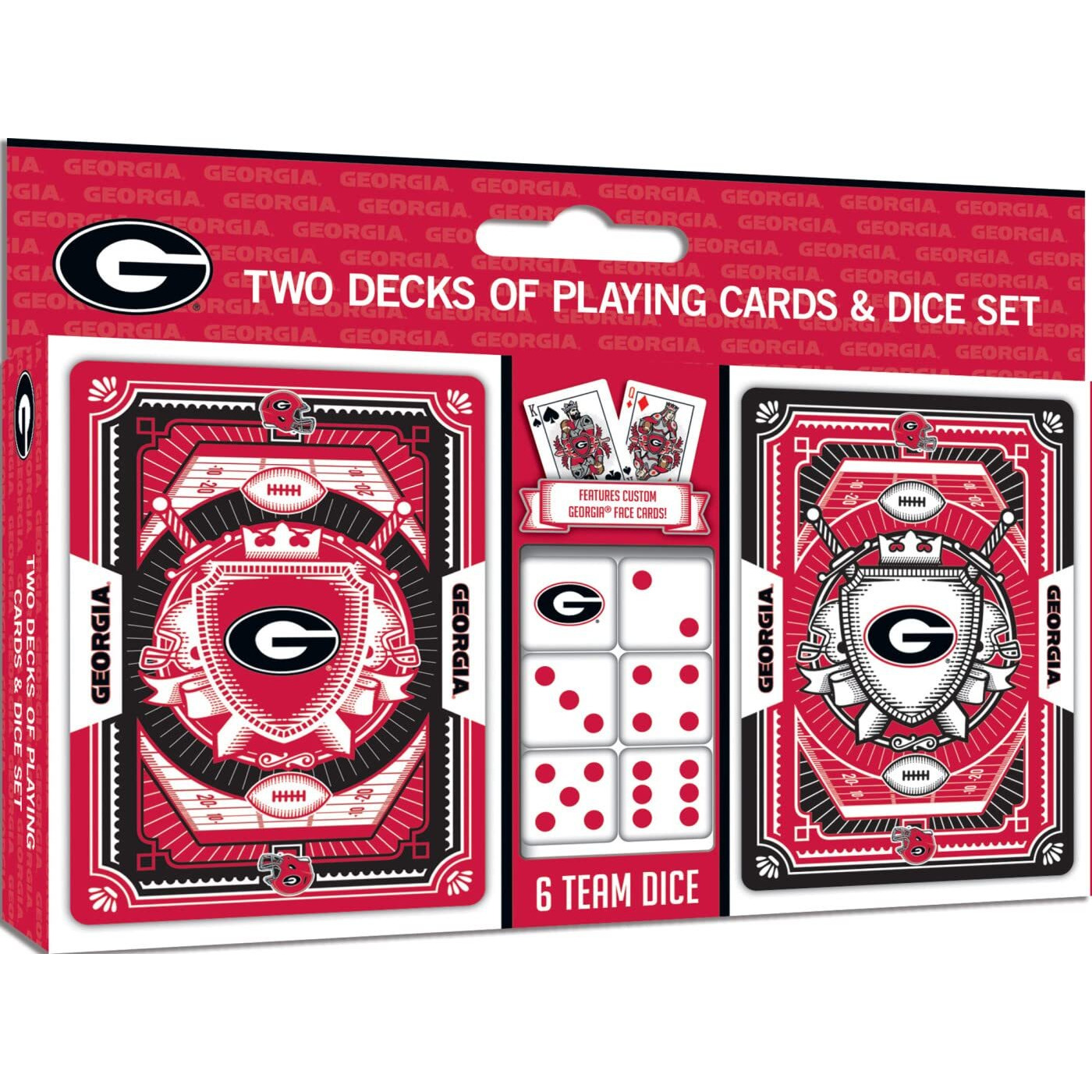 Georgia Bulldogs Playing Cards and Dice Set