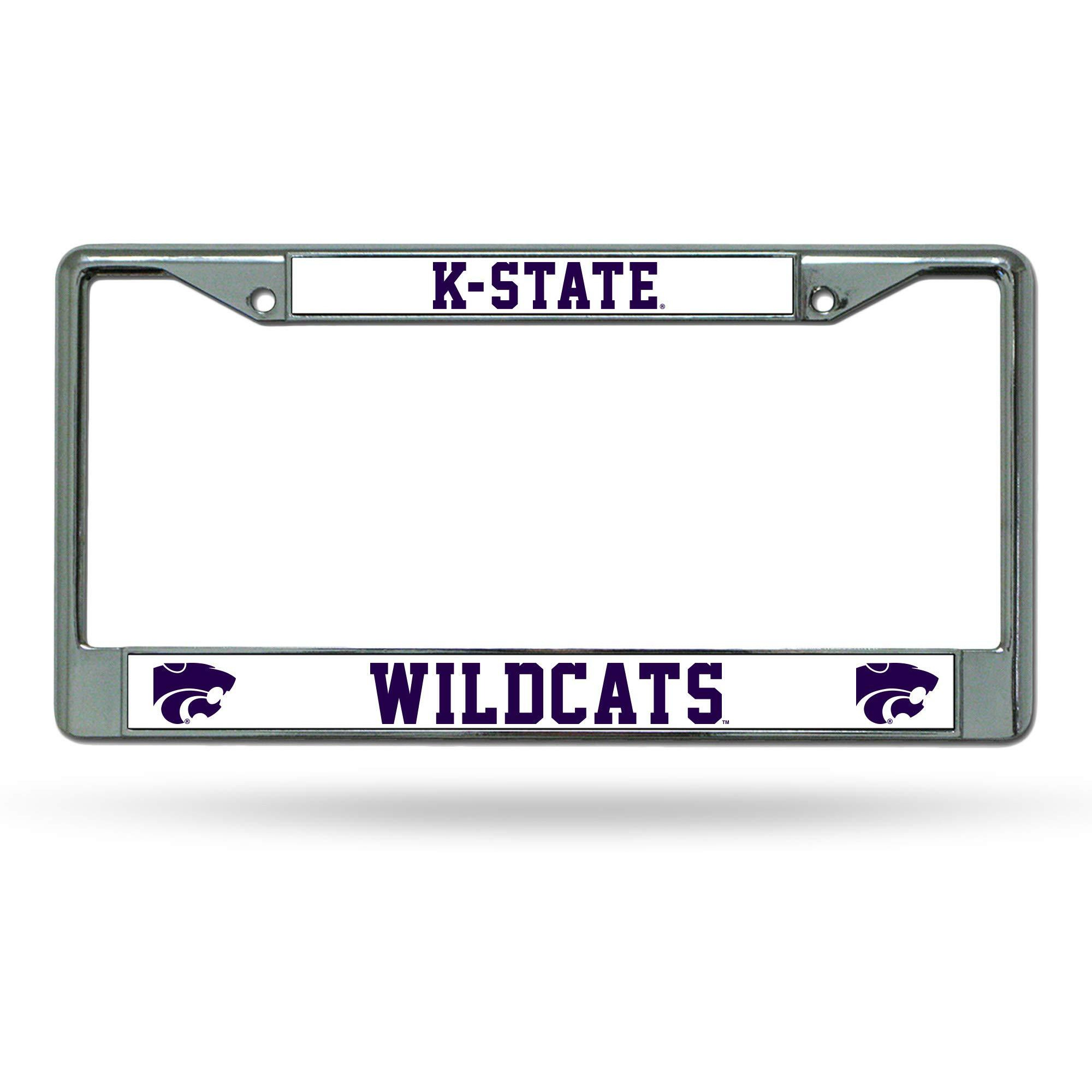 Kansas State Wildcats License Plate Frame Chrome