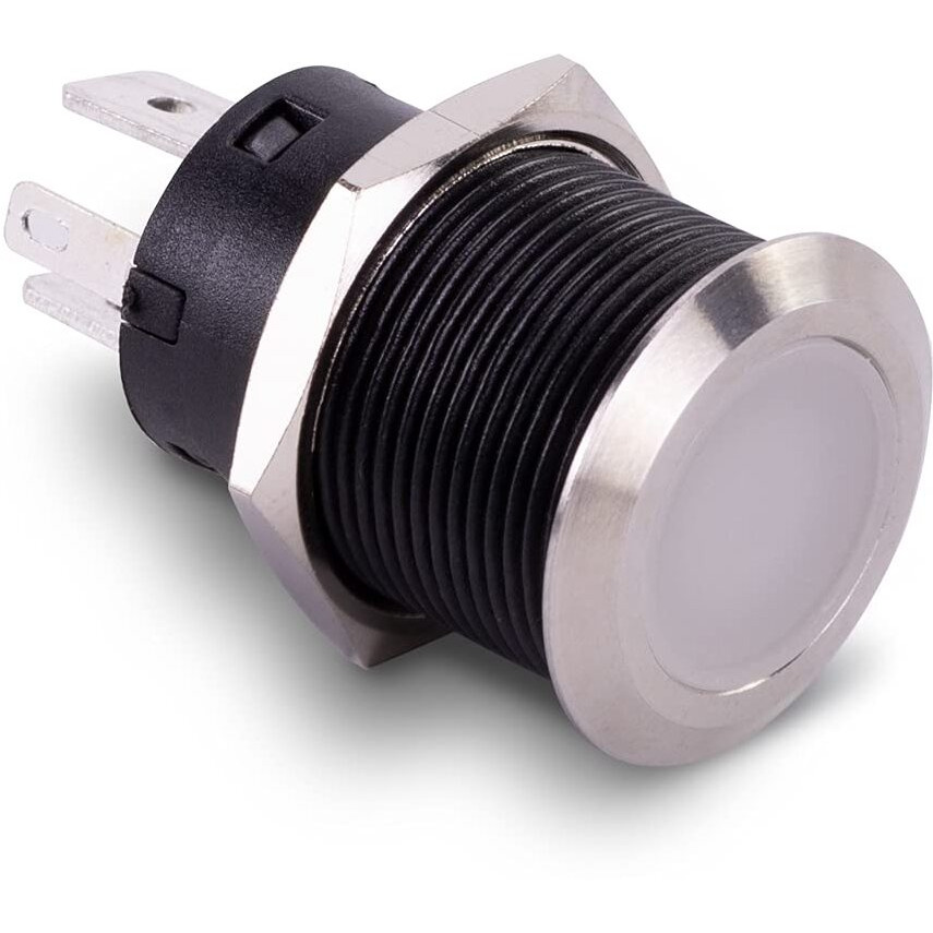 PUSH BUTTON SWITCH  HALO (20A) BLUE