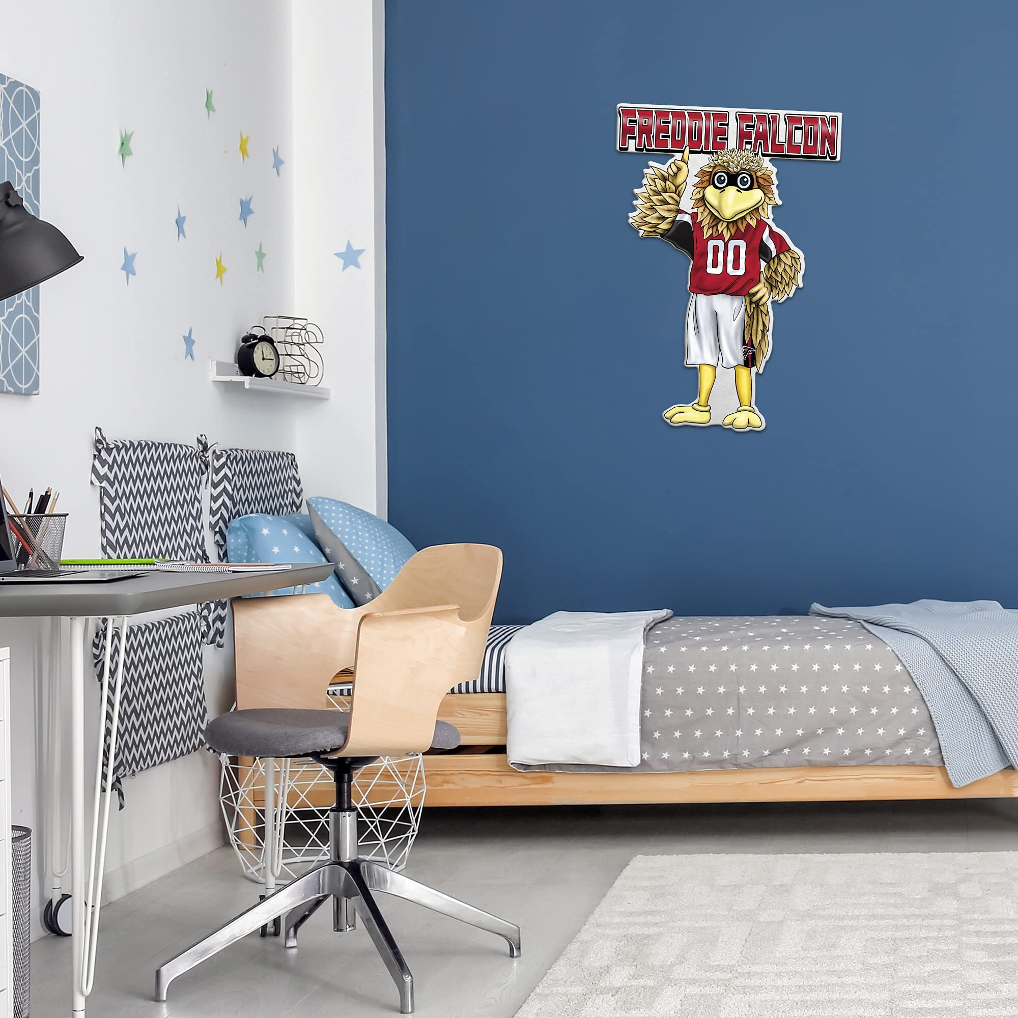 Atlanta Falcons Pennant Shape Cut Mascot Design