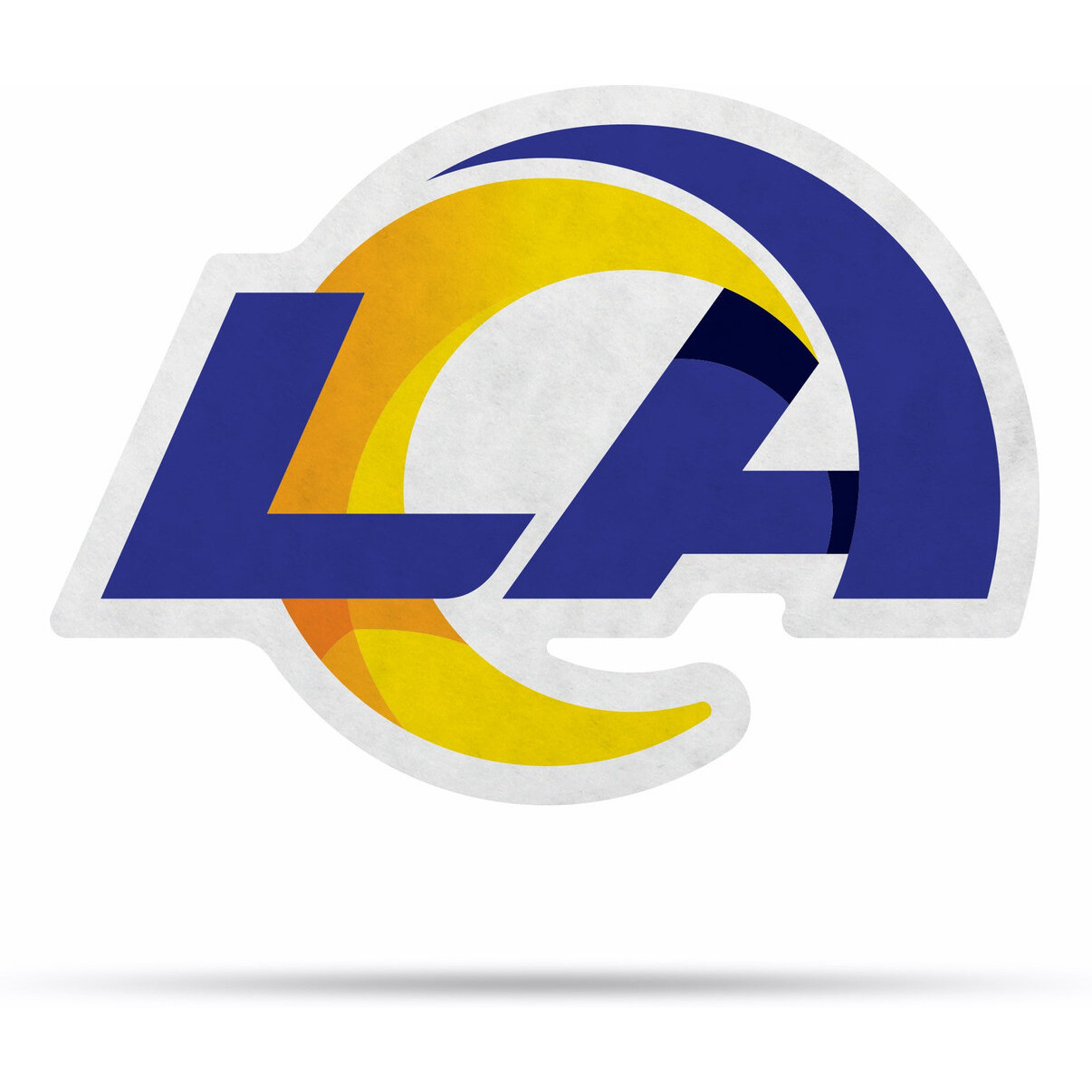 Los Angeles Rams Pennant Shape Cut Logo Design