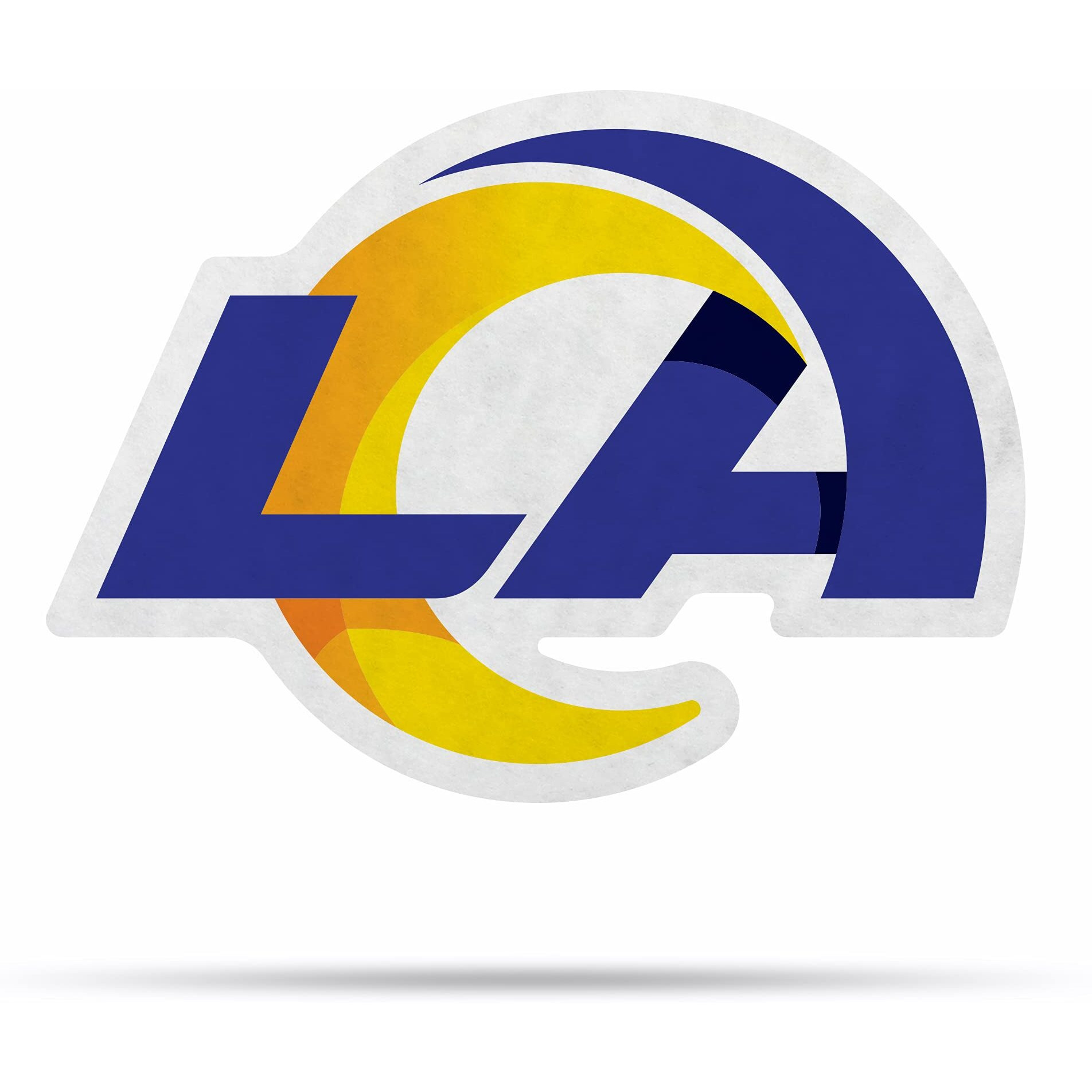 Los Angeles Rams Pennant Shape Cut Logo Design