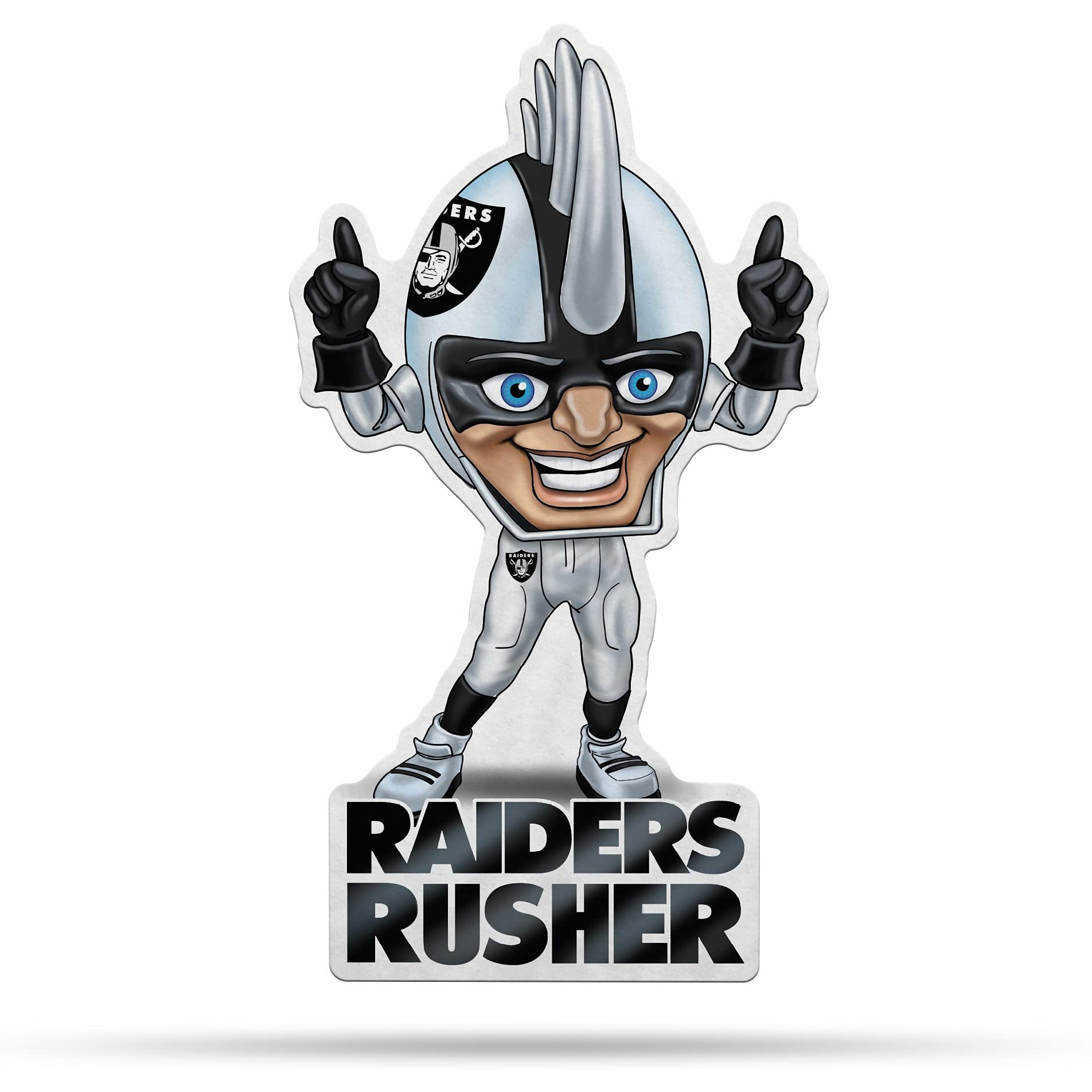 Las Vegas Raiders Pennant Shape Cut Mascot Design