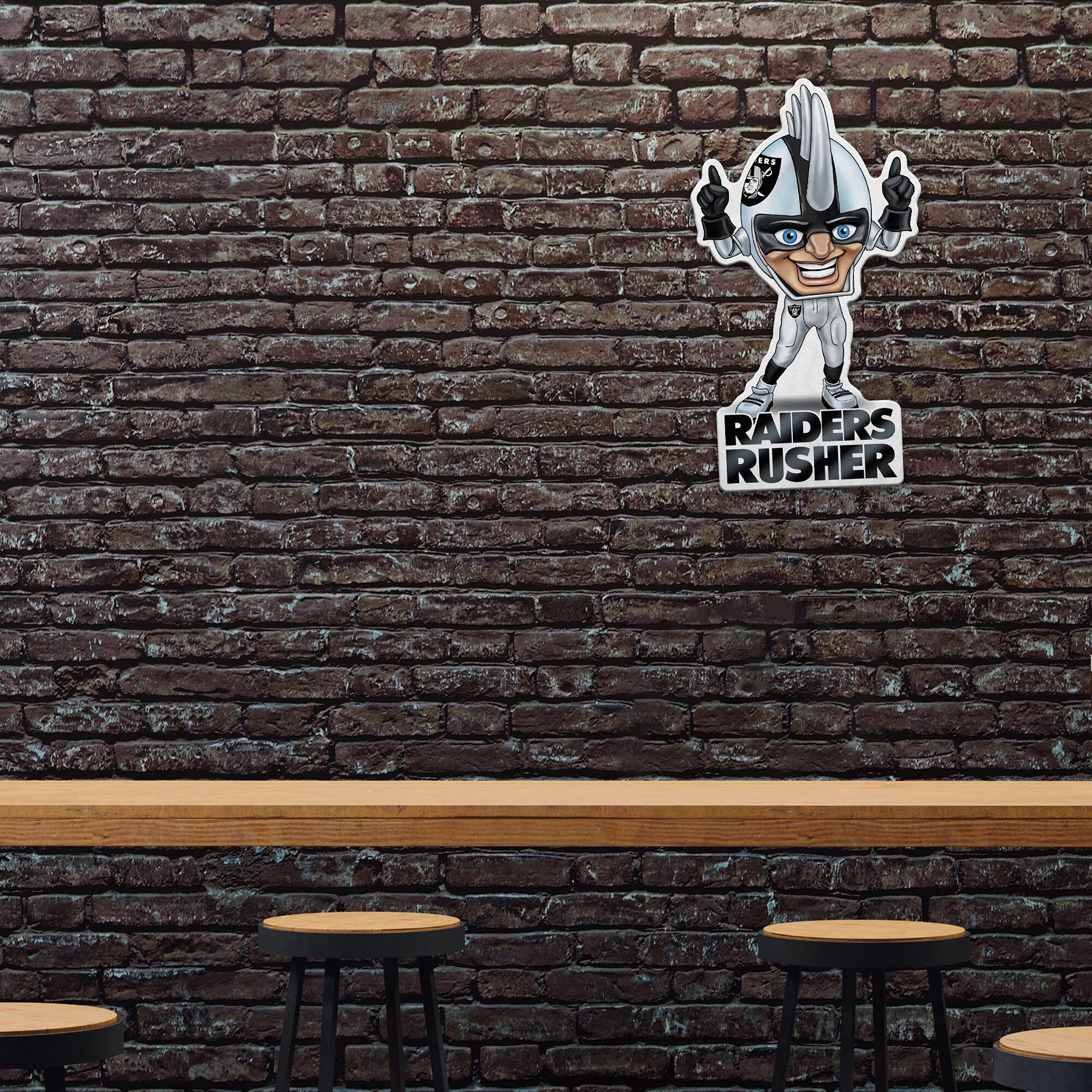 Las Vegas Raiders Pennant Shape Cut Mascot Design