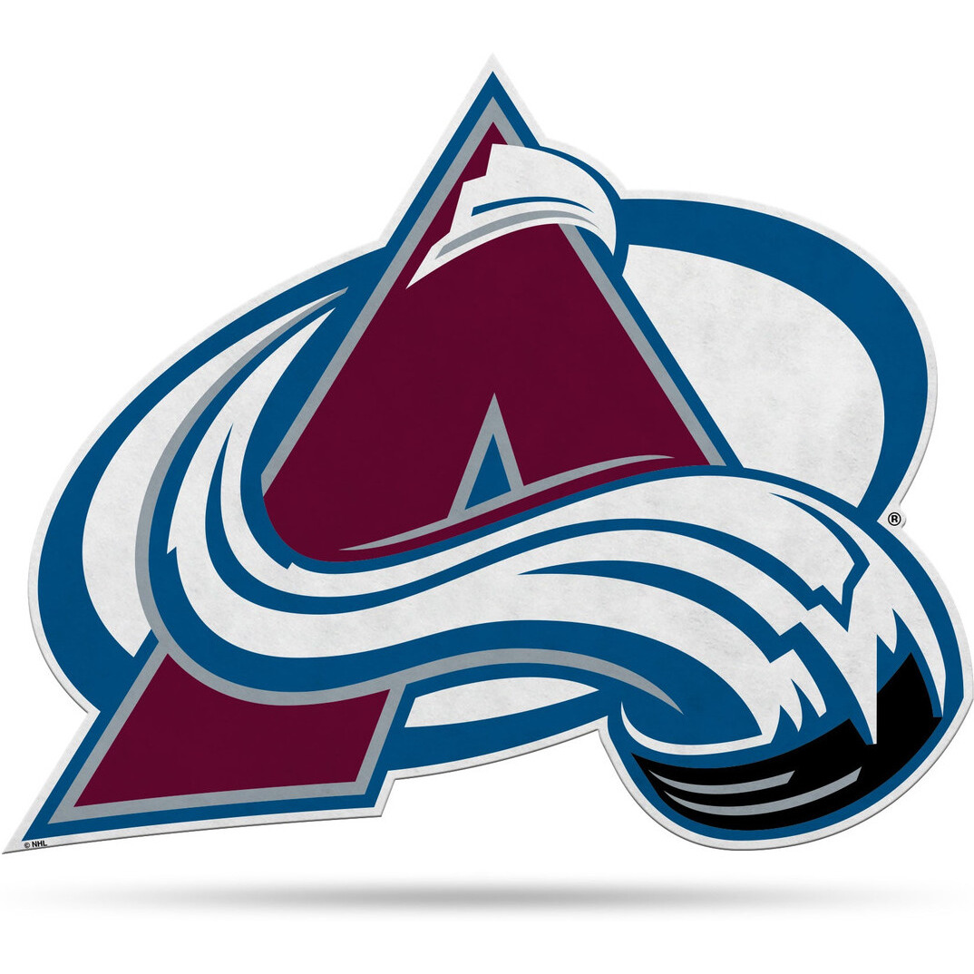 Colorado Avalanche Pennant Shape Cut Logo Design