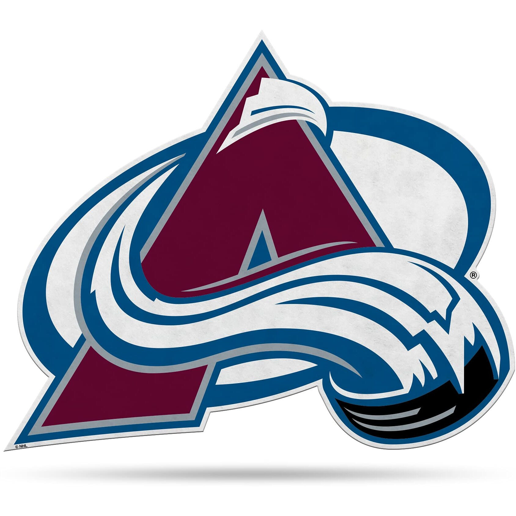 Colorado Avalanche Pennant Shape Cut Logo Design