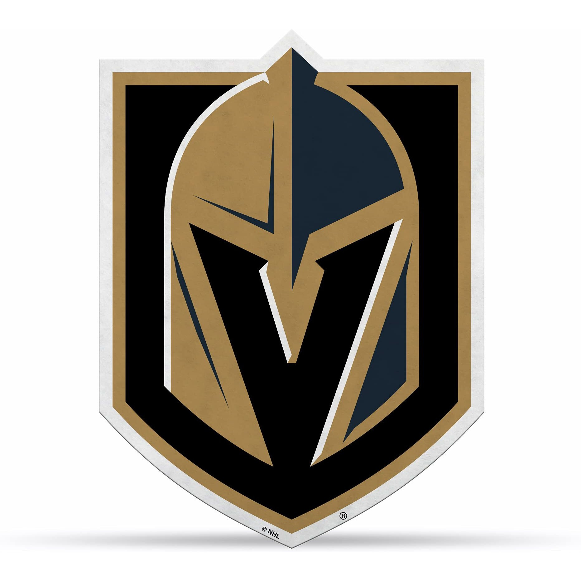 Vegas Golden Knights Pennant Shape Cut Logo Design
