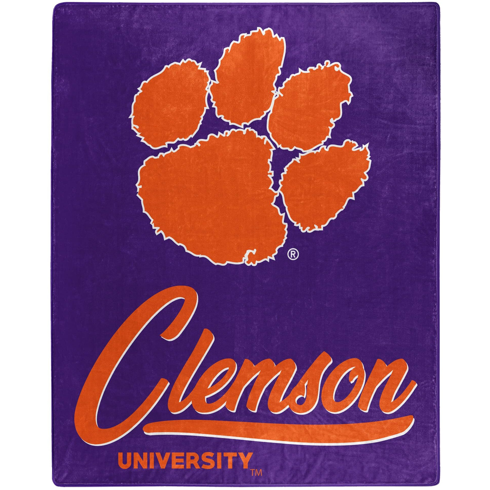 clemson OFFIcIAL NcAA Signature Raschel Throw Blanket(D0102HX6Y98)