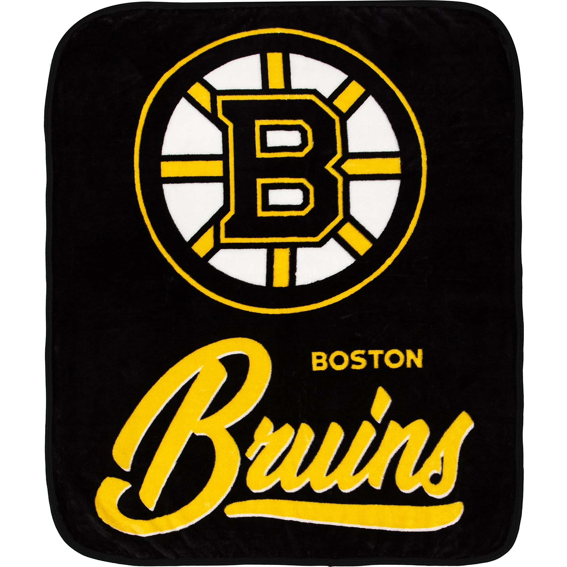 Boston Bruins Blanket 50x60 Raschel Signature Design