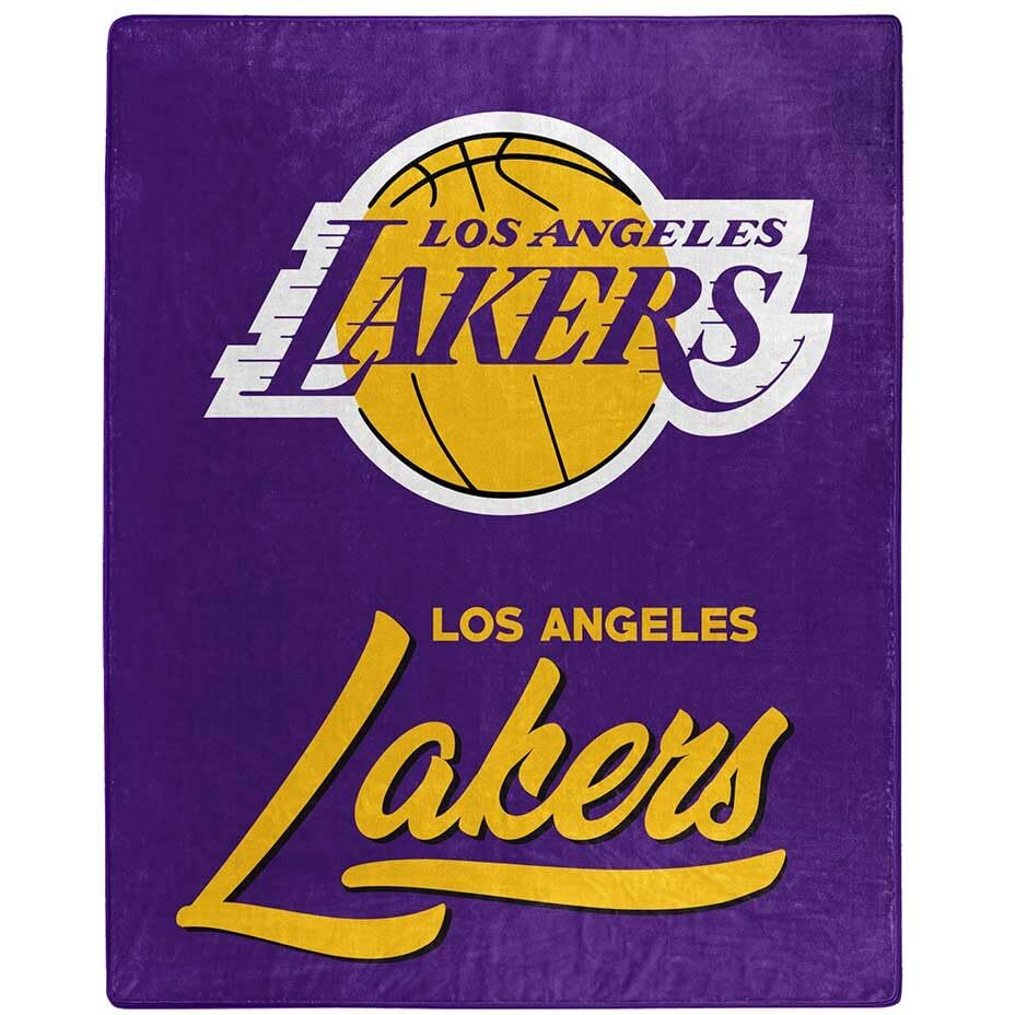 Los Angeles Lakers Blanket 50x60 Raschel Signature Design