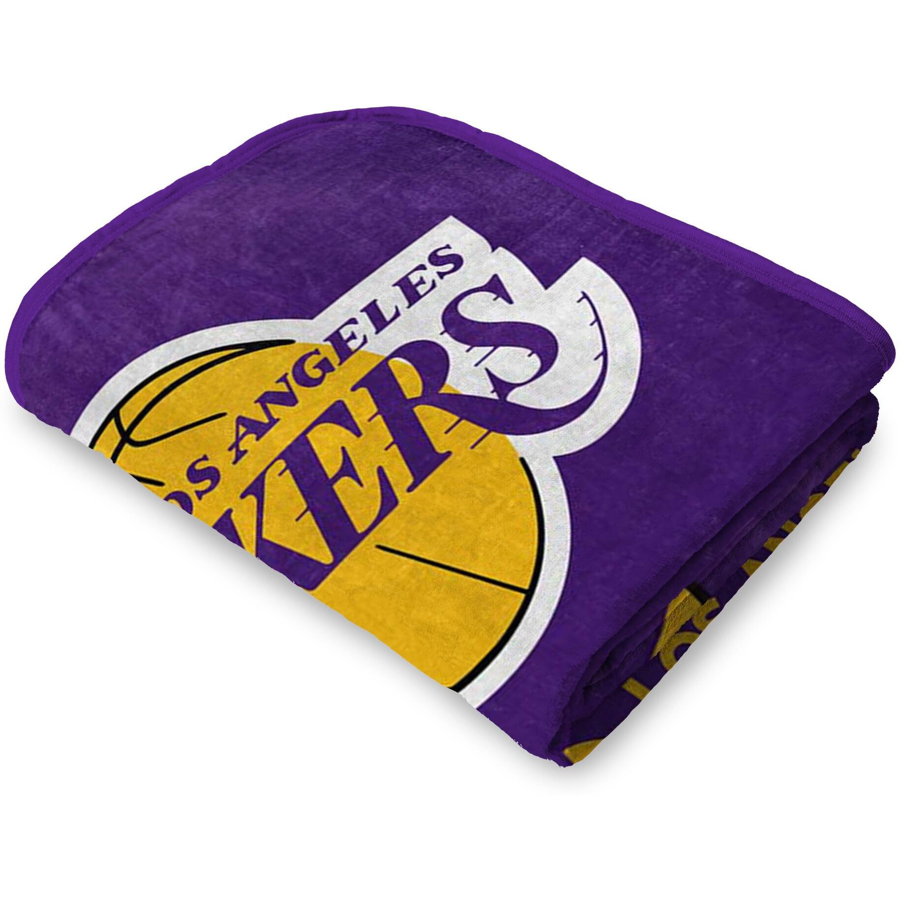 Los Angeles Lakers Blanket 50x60 Raschel Signature Design