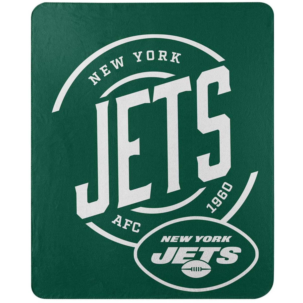 New York Jets Blanket 50x60 Fleece Campaign Design