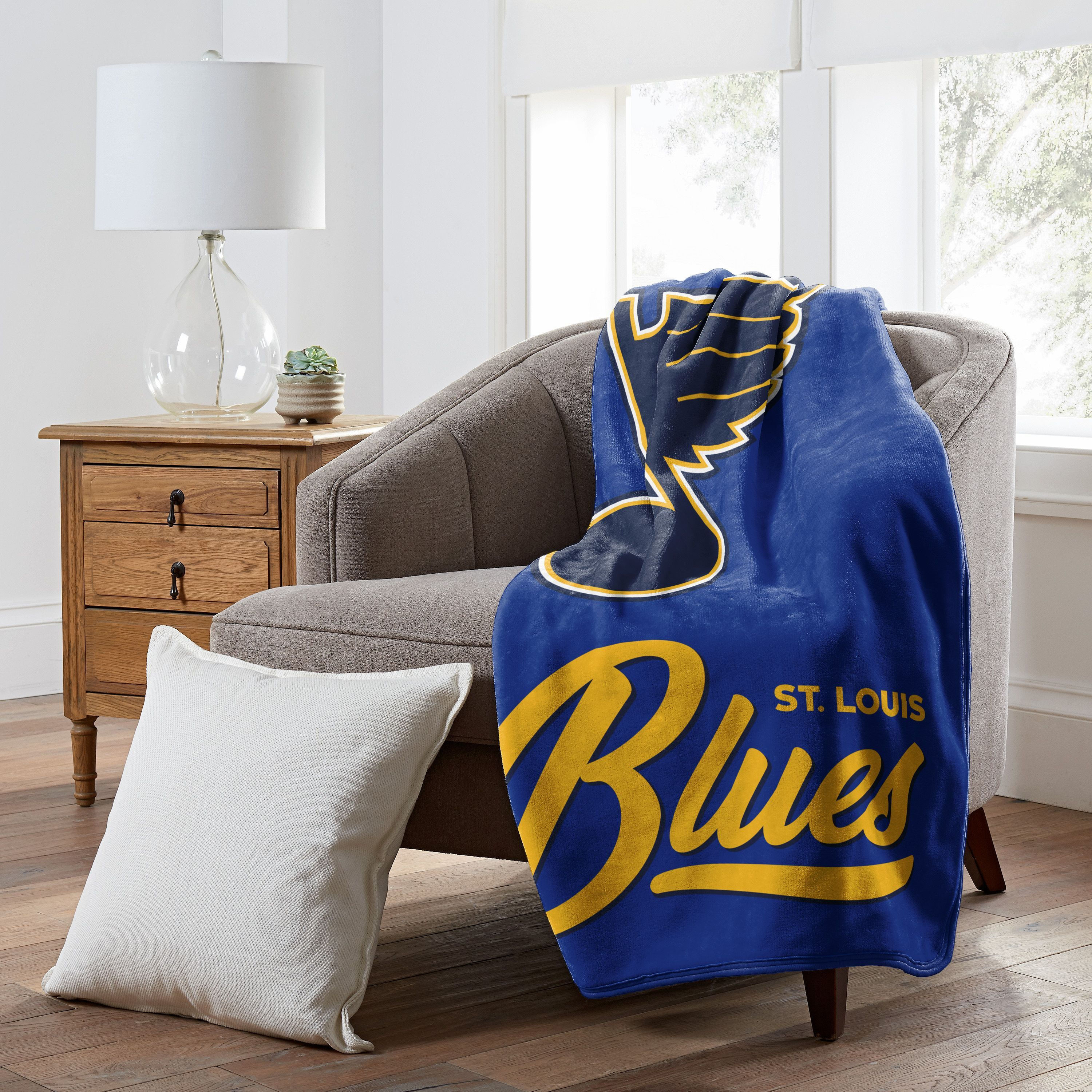 St. Louis Blues Blanket 50x60 Raschel Signature Design