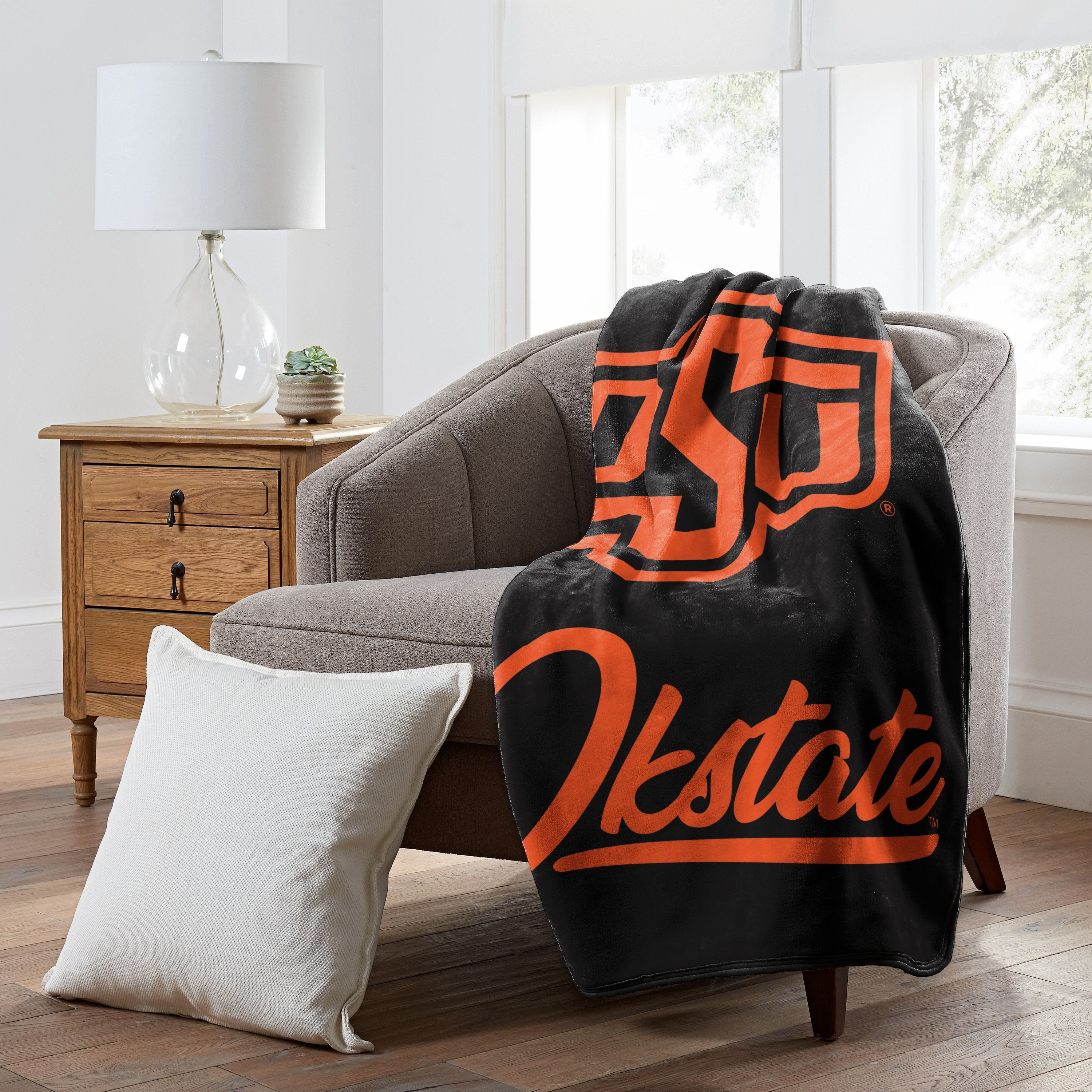 Oklahoma State Cowboys Blanket 50x60 Raschel Signature Design