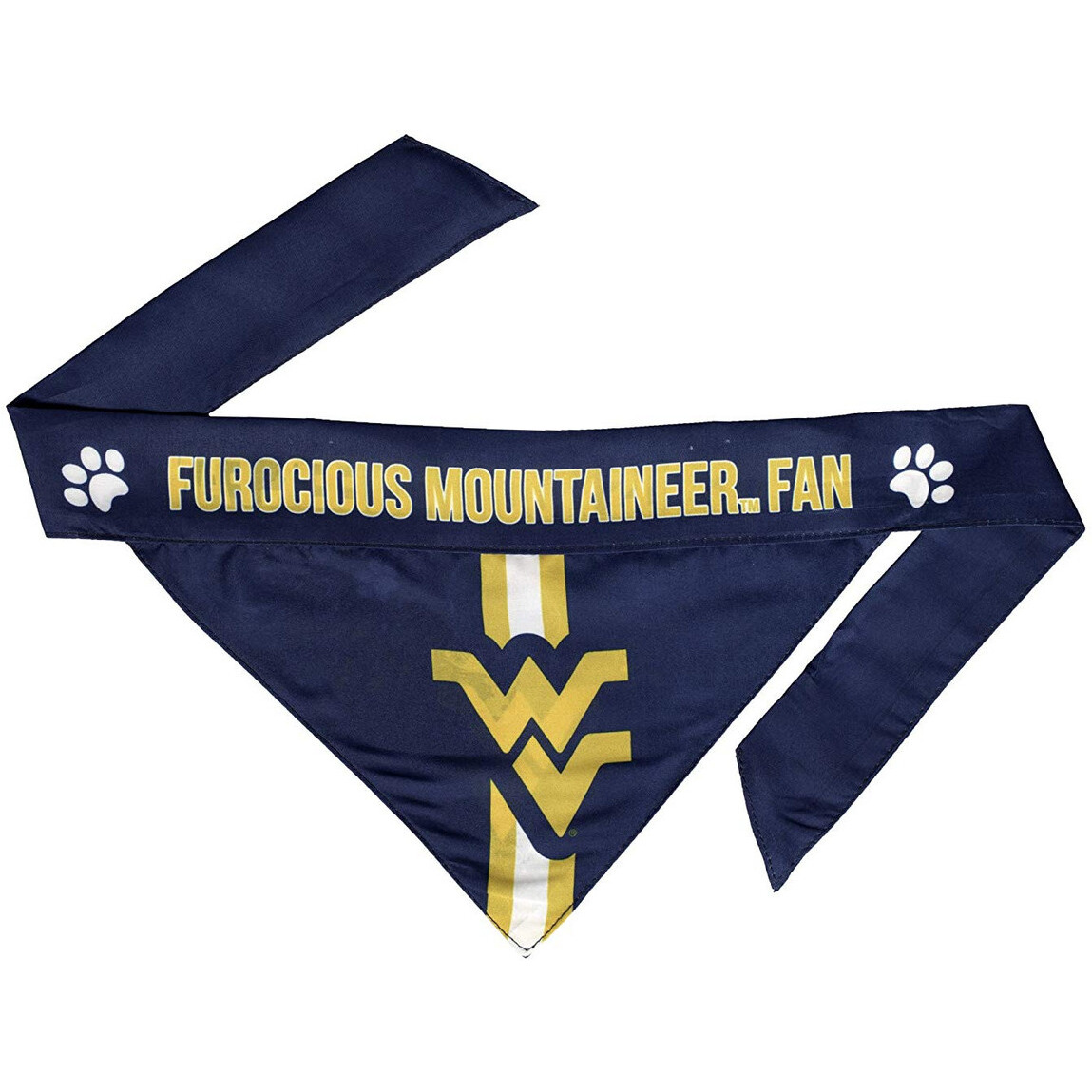 West Virginia Mountaineers Pet Bandanna Size L