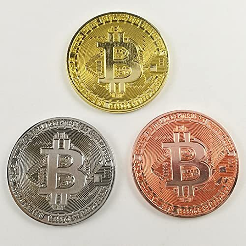 Bit coins The celebratory coins In crystal clear case(D0102HEY62W)