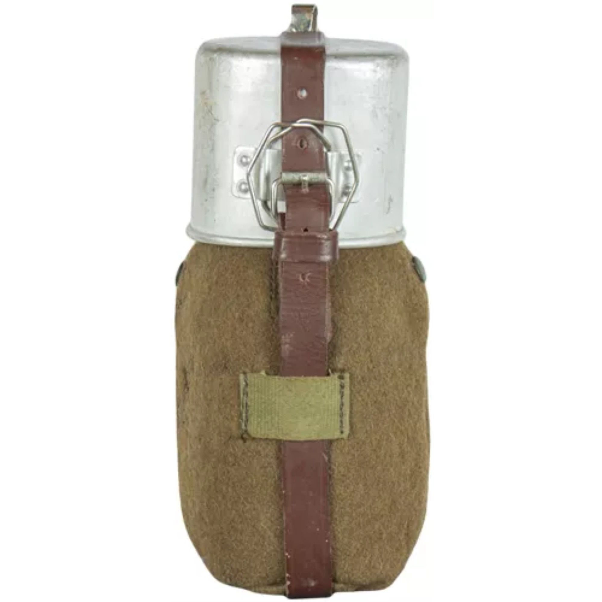 Romanian Aluminum Canteen With Felt Cover