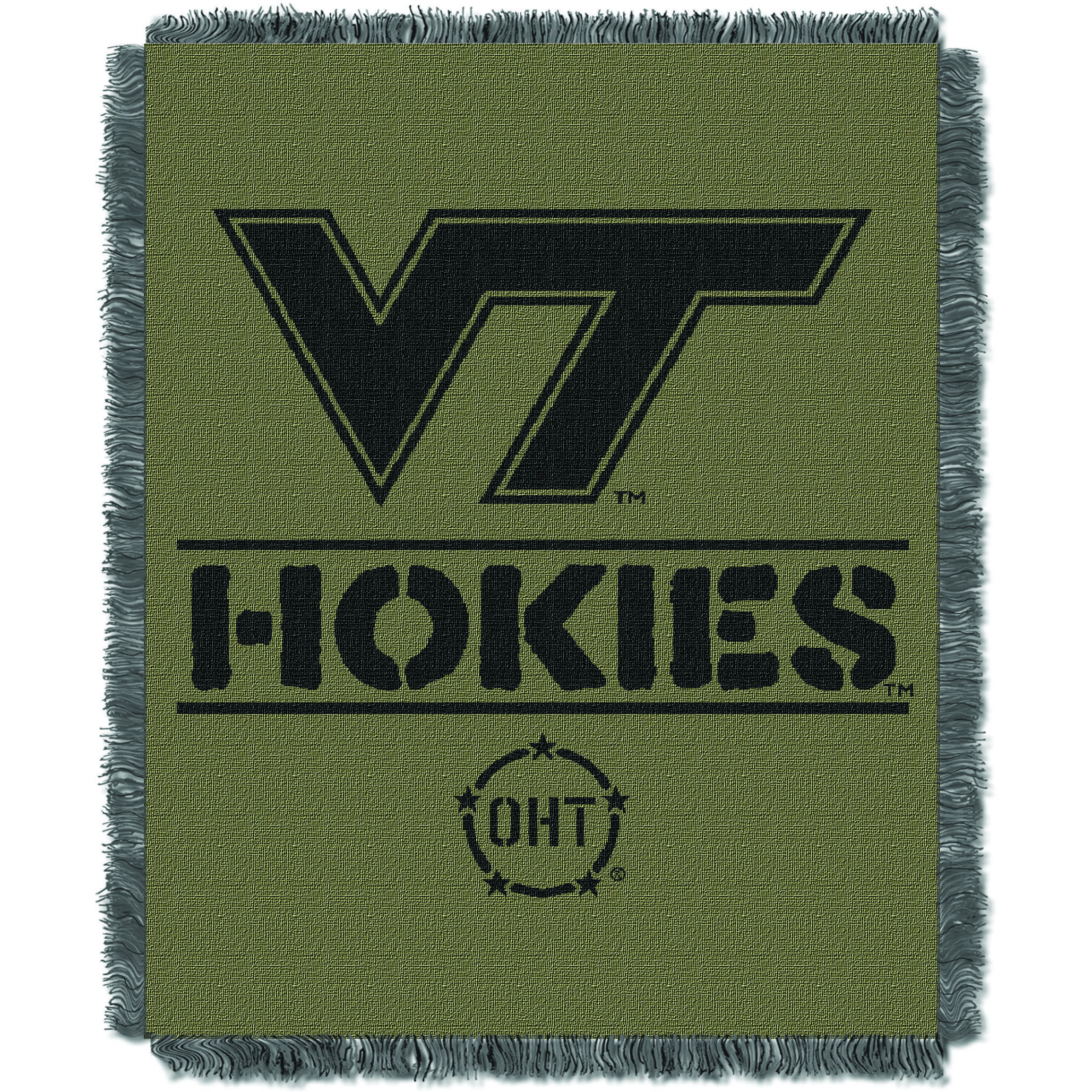 Virginia Tech OFFICIAL Collegiate 46X60 OHT Rank Jacquard Throw(D0102HX61NP.)