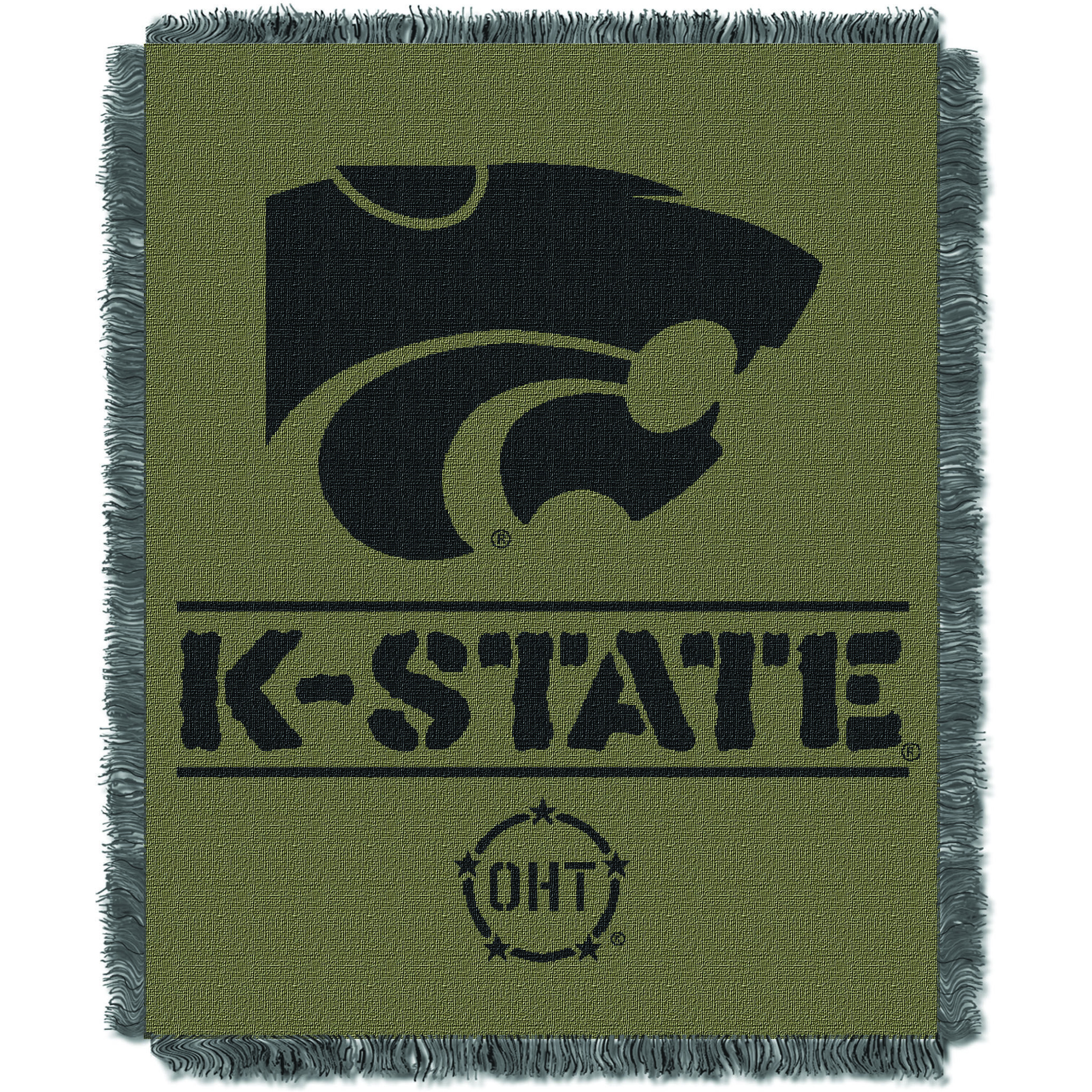 Kansas State OFFICIAL Collegiate 46X60 OHT Rank Jacquard Throw(D0102HX61M6.)