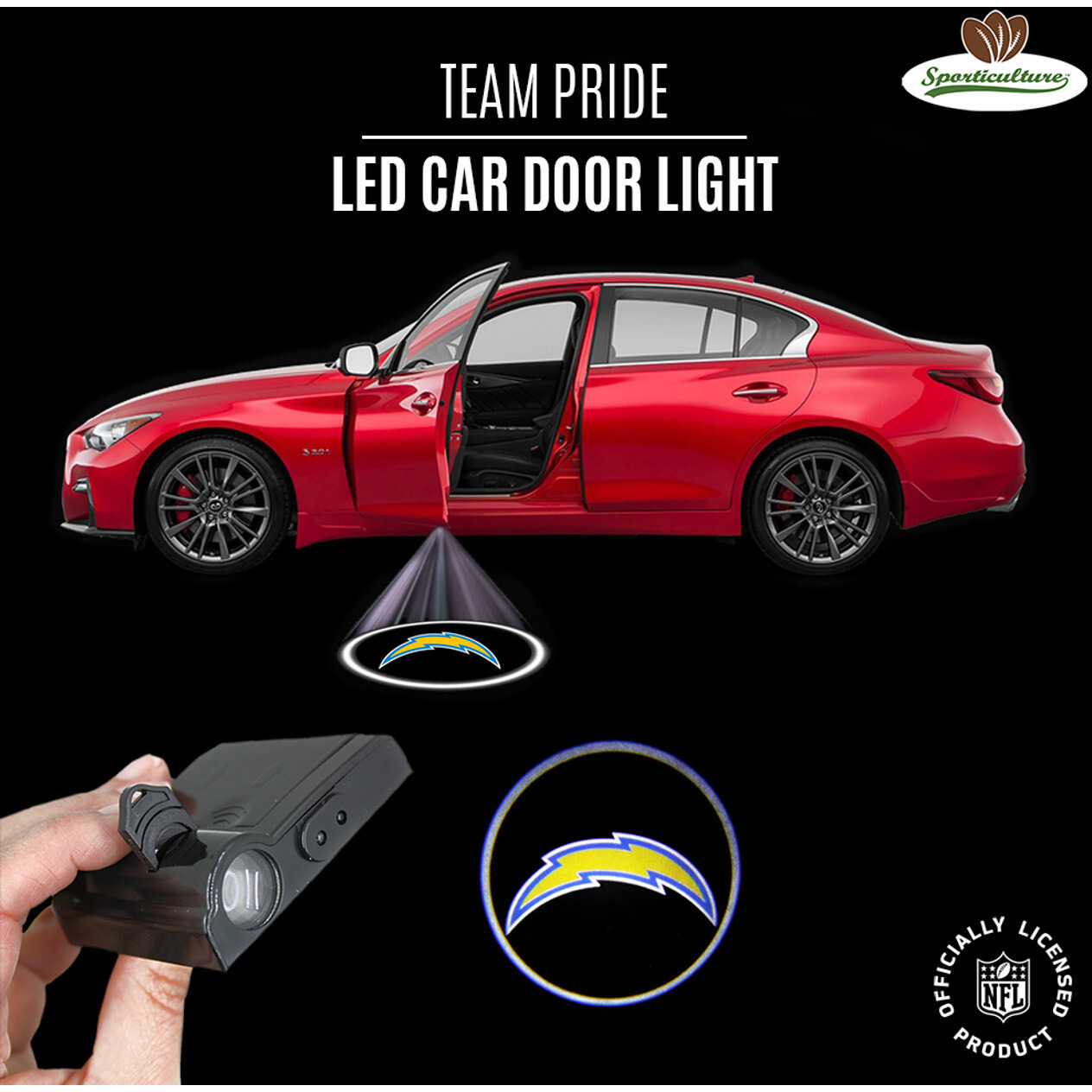 Los Angeles Chargers Car Door Light LED