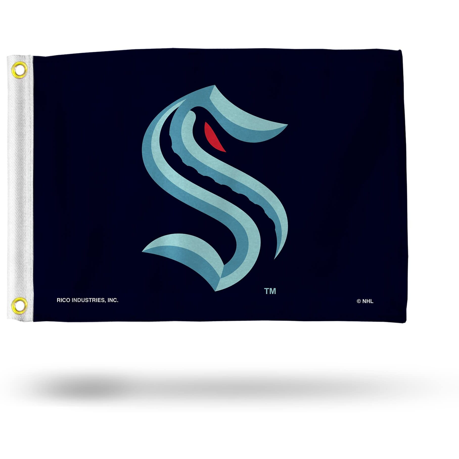 Seattle Kraken Flag 12x17 Striped Utility