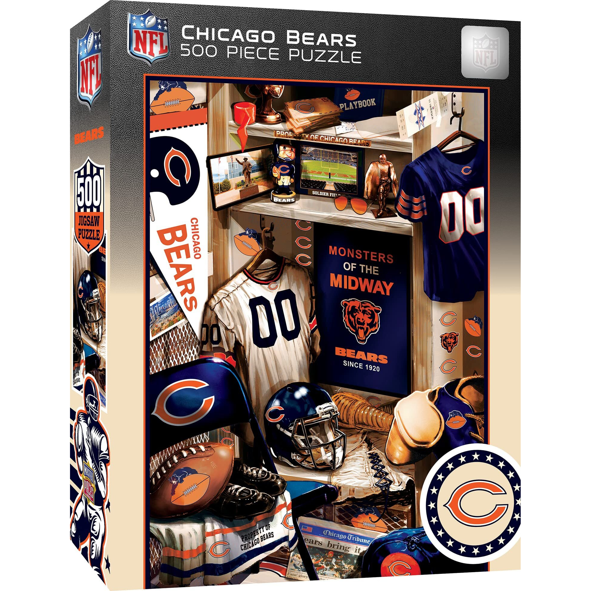 Chicago Bears Puzzle 500 Piece Locker Room