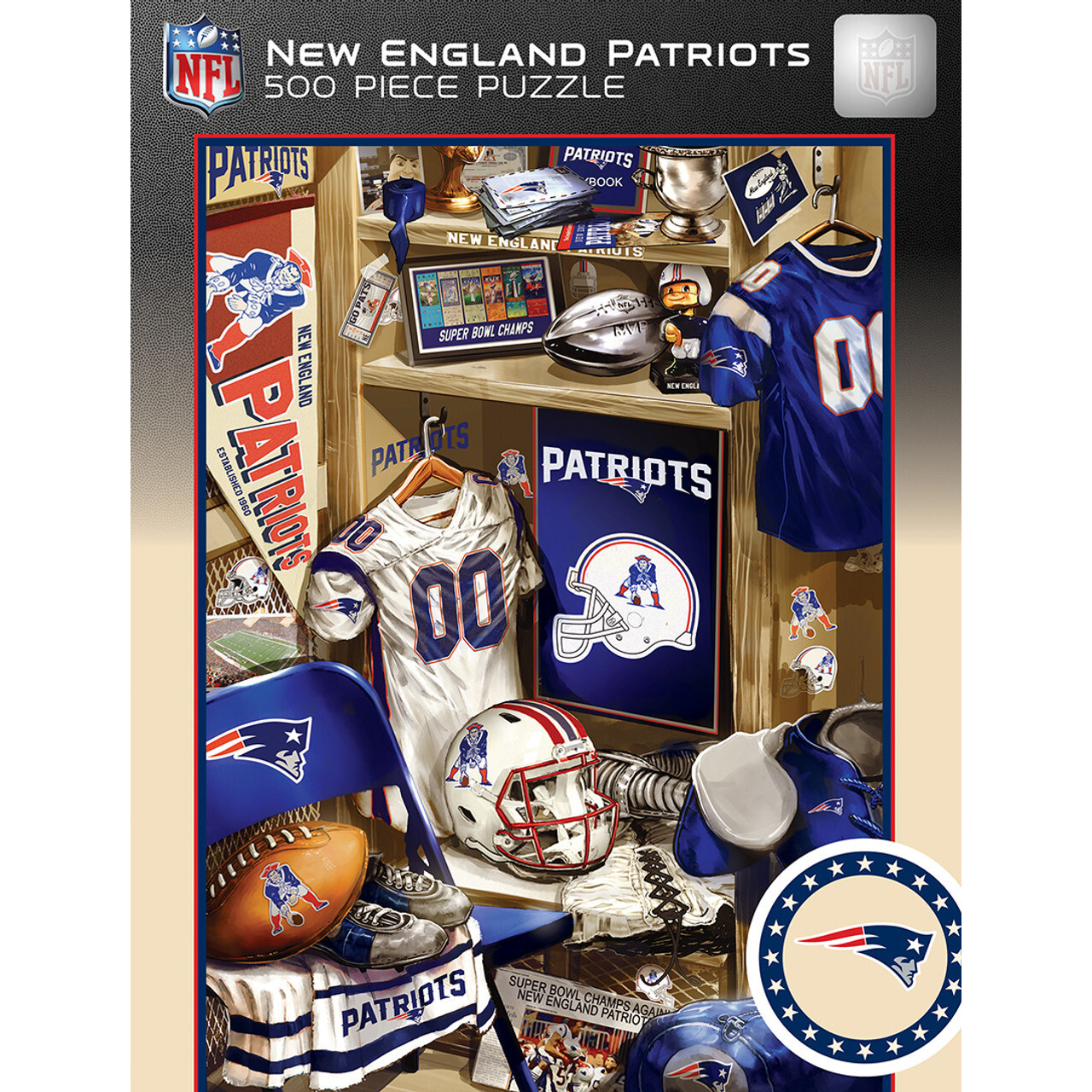 New England Patriots Puzzle 500 Piece Locker Room