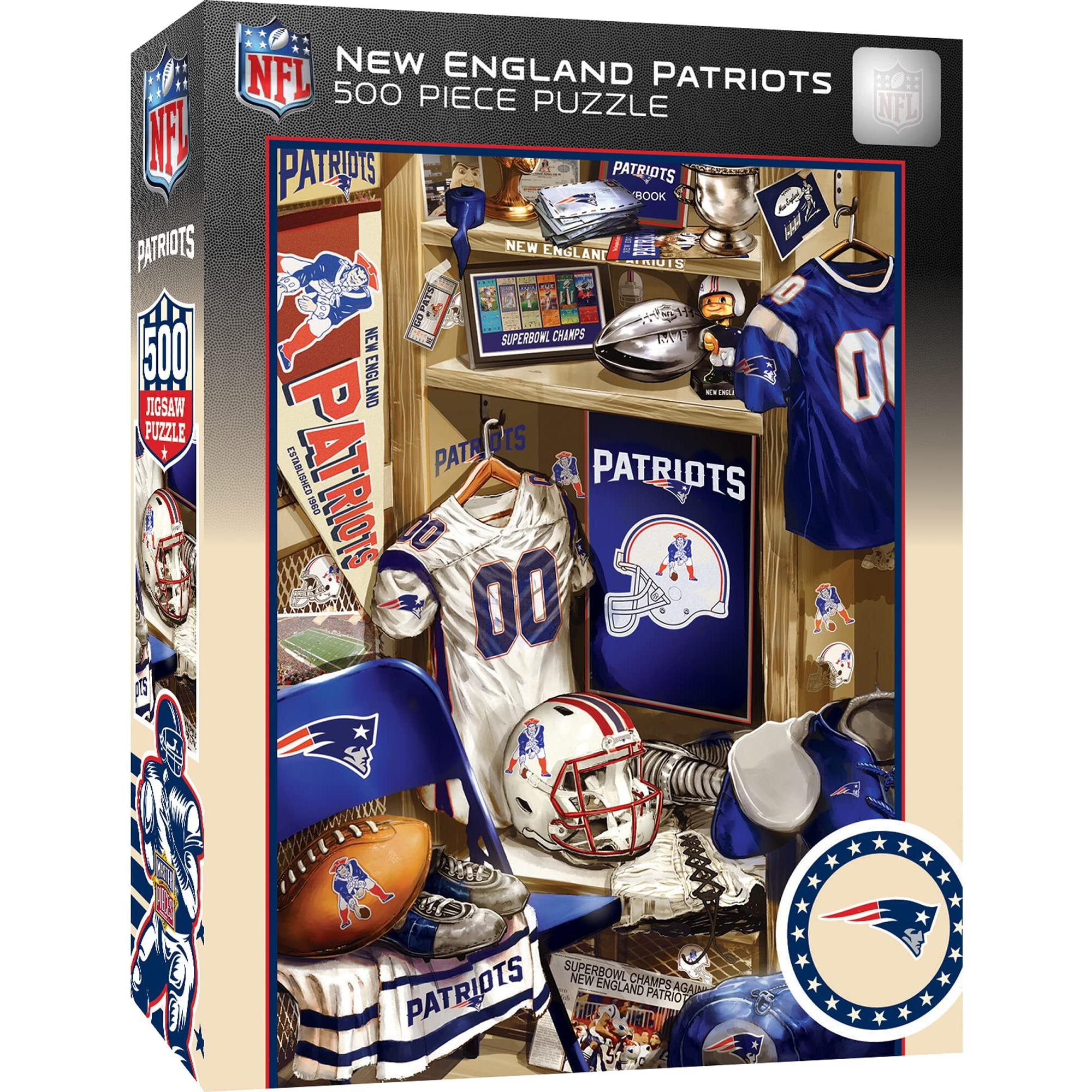 New England Patriots Puzzle 500 Piece Locker Room