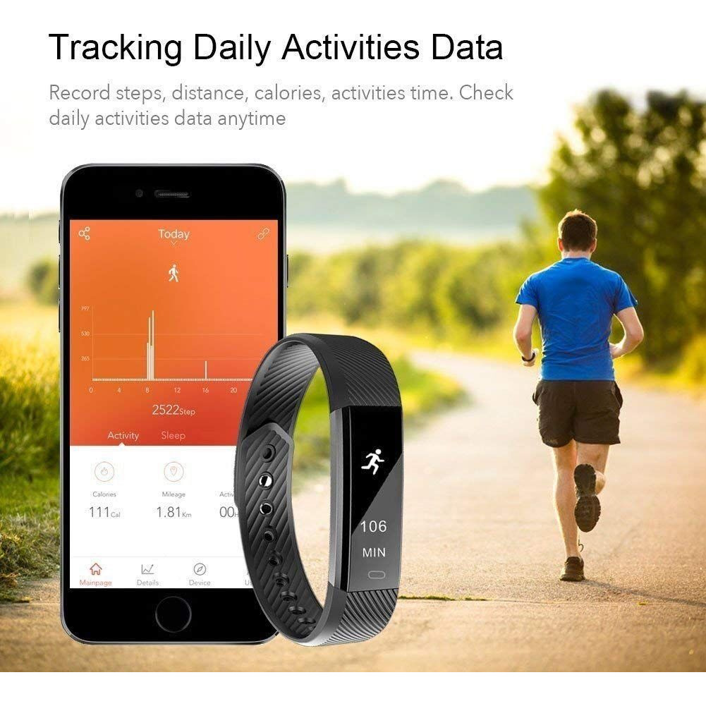 SmartFit Slim Activity Tracker And Monitor Smart Watch With FREE Extra Band(D0102HEYVQW.)