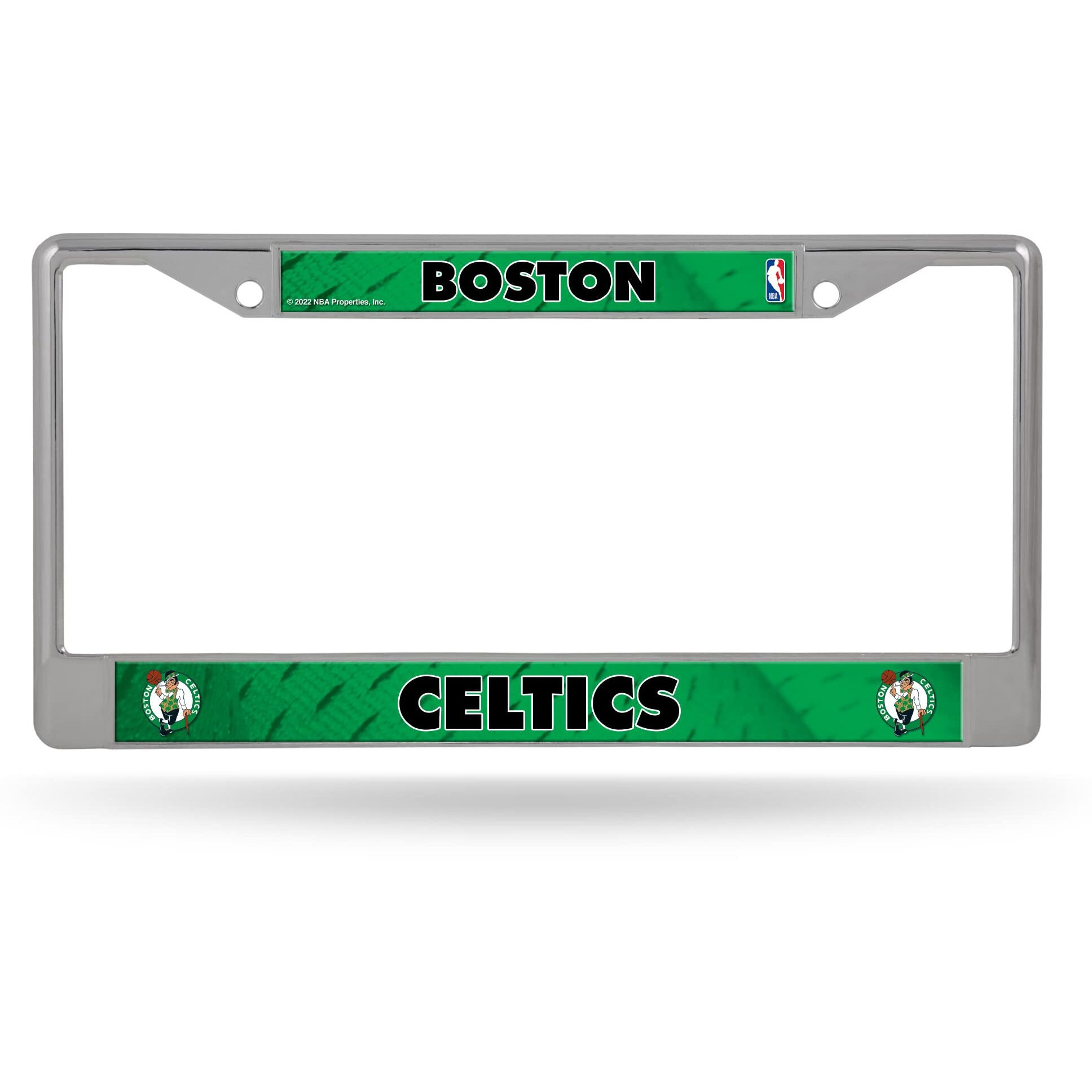 Boston Celtics License Plate Frame Chrome Printed Insert