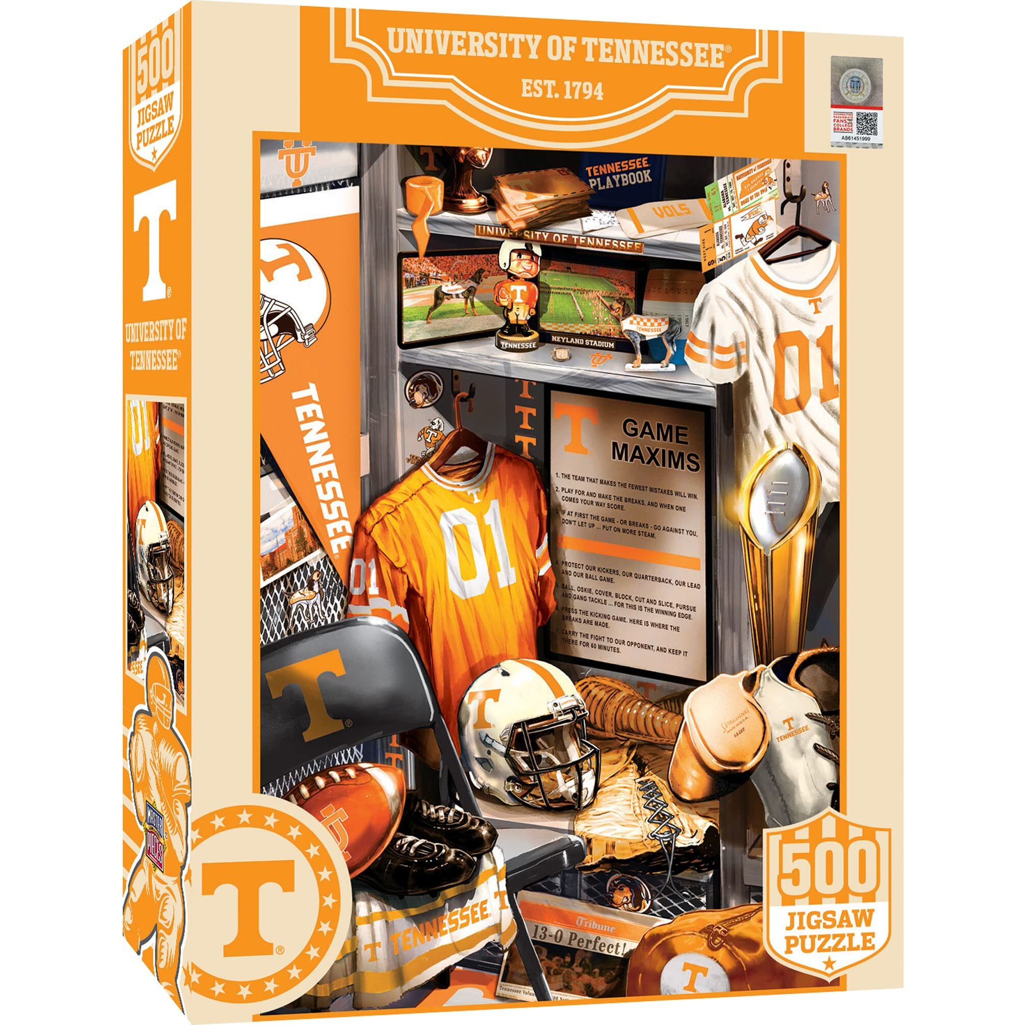 Tennessee Volunteers Puzzle 500 Piece Locker Room