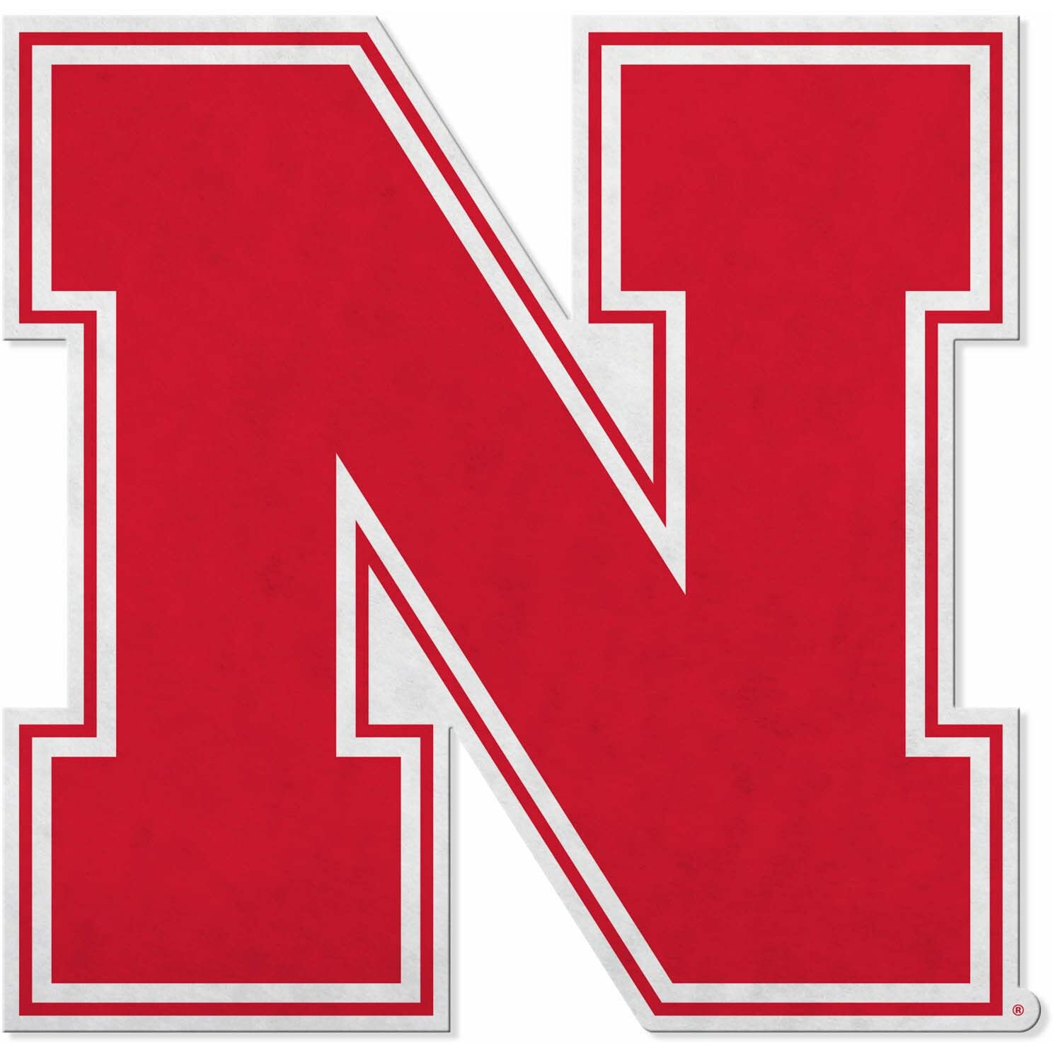Nebraska Cornhuskers Pennant Shape Cut Logo Design