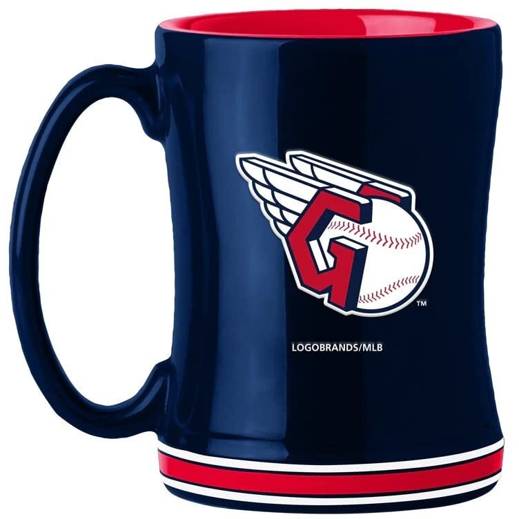 Cleveland Guardians Coffee Mug 14oz Sculpted Relief Team Color