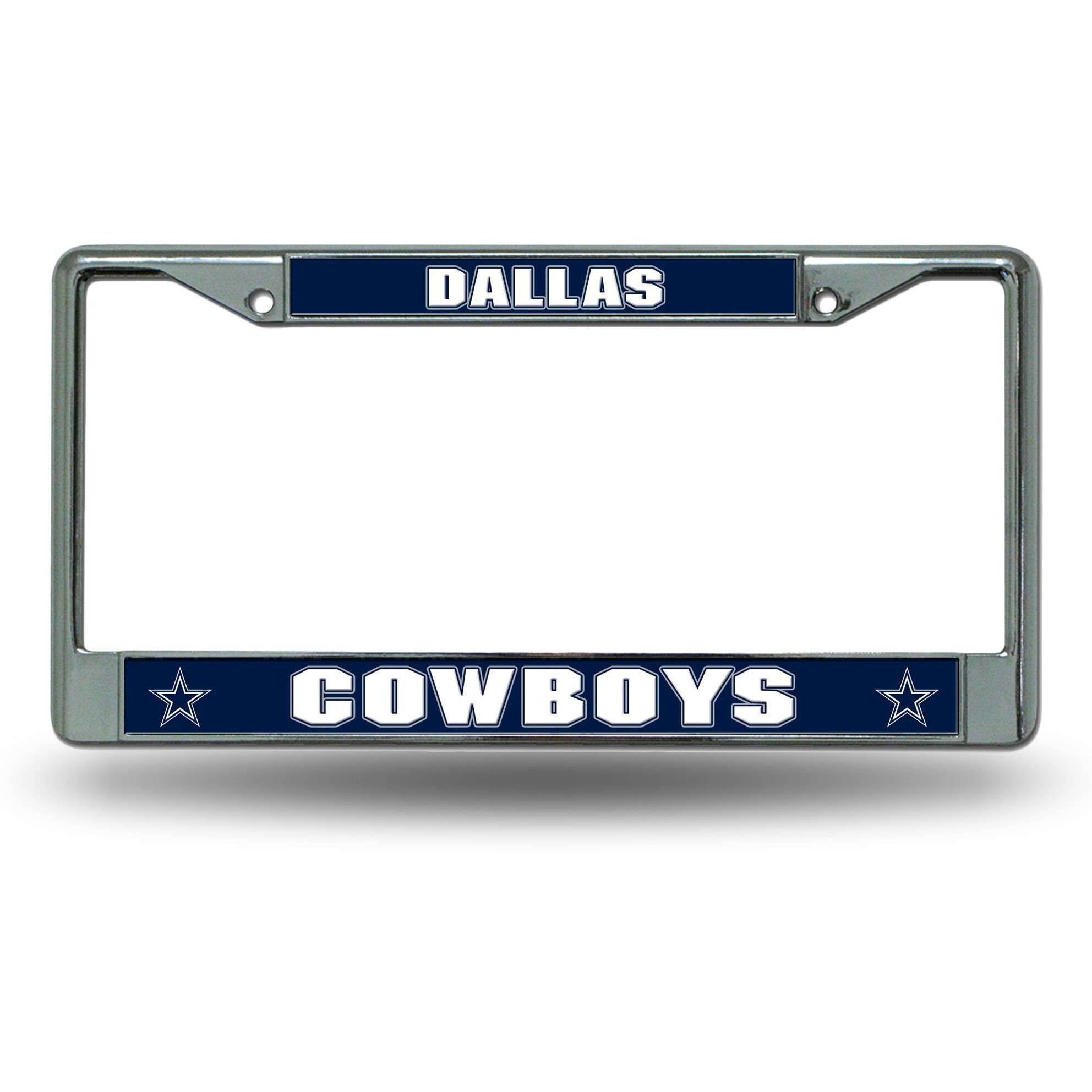 Dallas Cowboys License Plate Frame Chrome Printed Insert