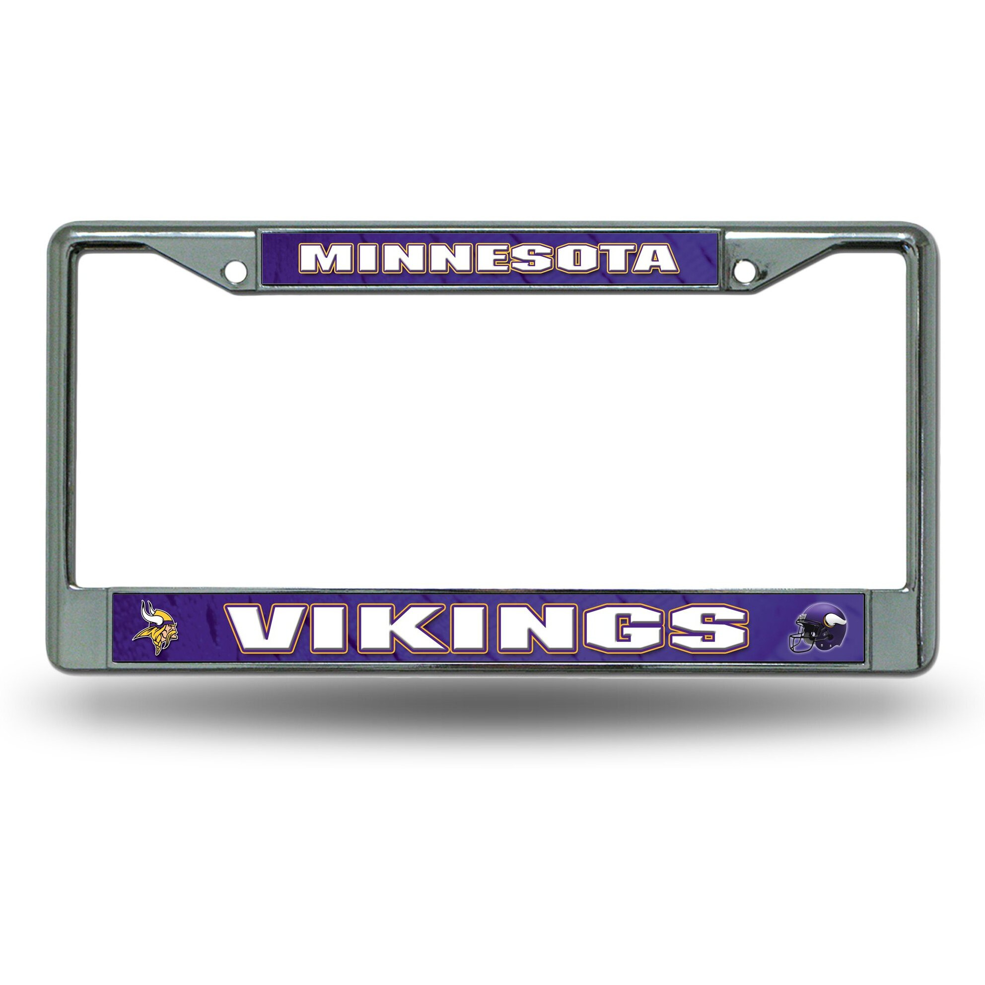Minnesota Vikings License Plate Frame Chrome Printed Insert