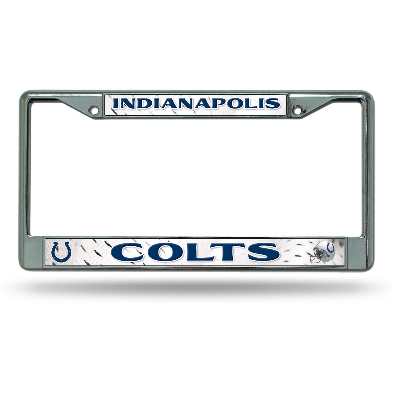 Indianapolis Colts License Plate Frame Chrome Printed Insert