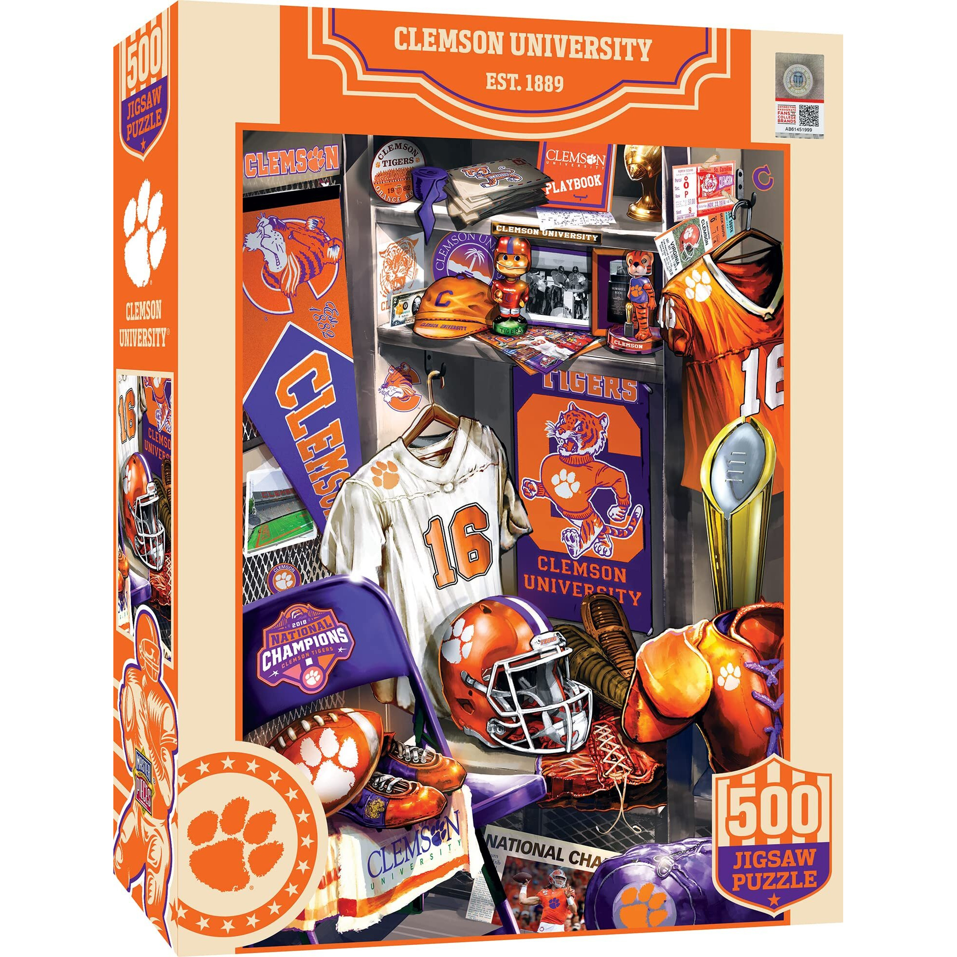Clemson Tigers Puzzle 500 Piece Locker Room