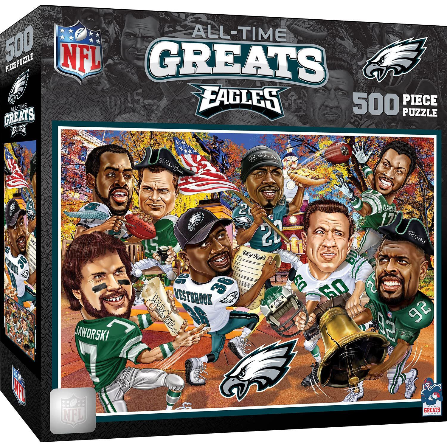 Philadelphia Eagles Puzzle 500 Piece All-Time Greats