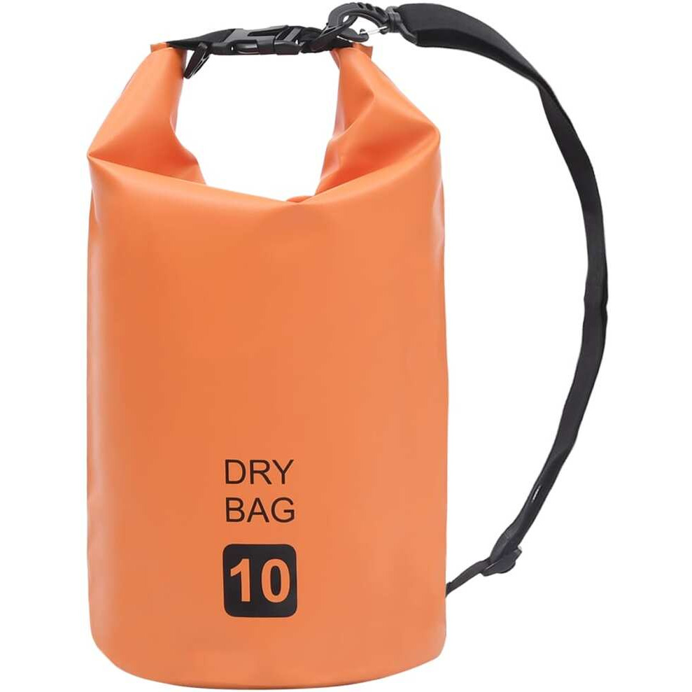 vidaXL Dry Bag Orange 2.6 gal PVC