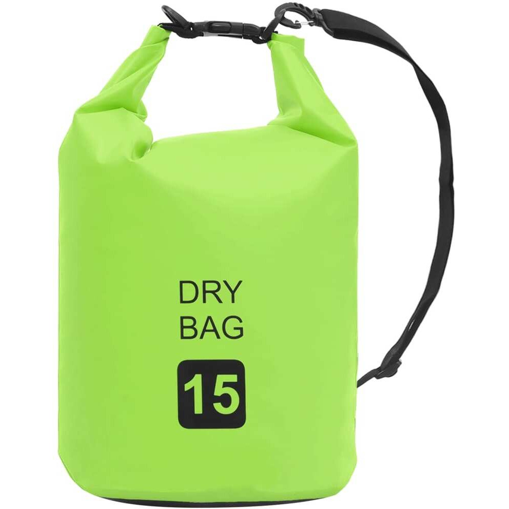 vidaXL Dry Bag Green 4 gal PVC