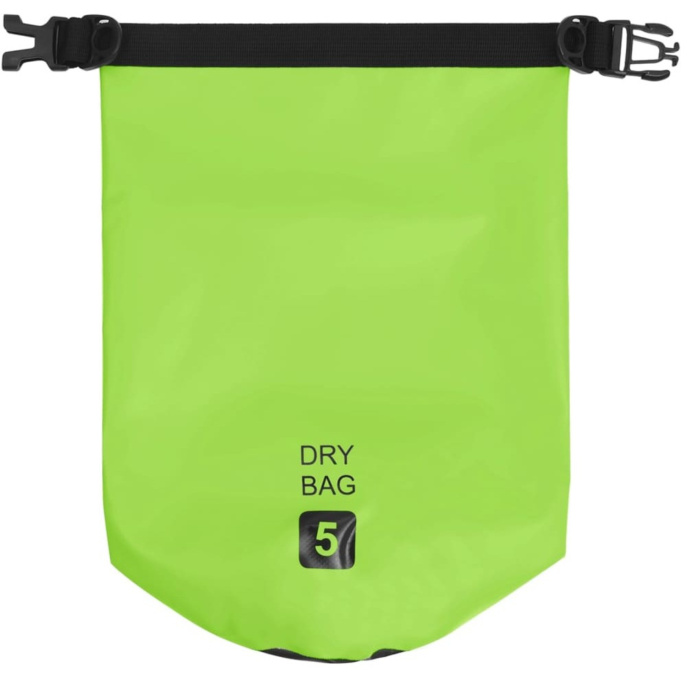 vidaXL Dry Bag Green 1.3 gal PVC