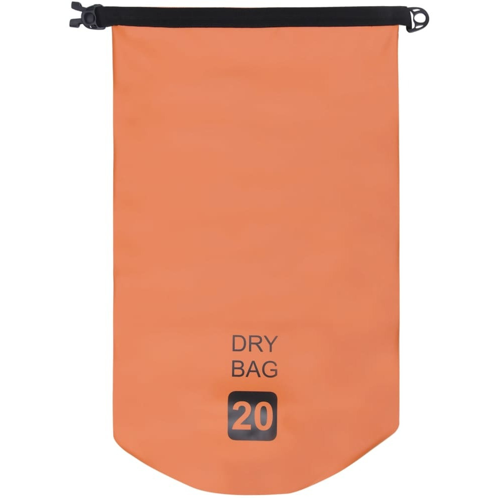 vidaXL Dry Bag Orange 5.3 gal PVC