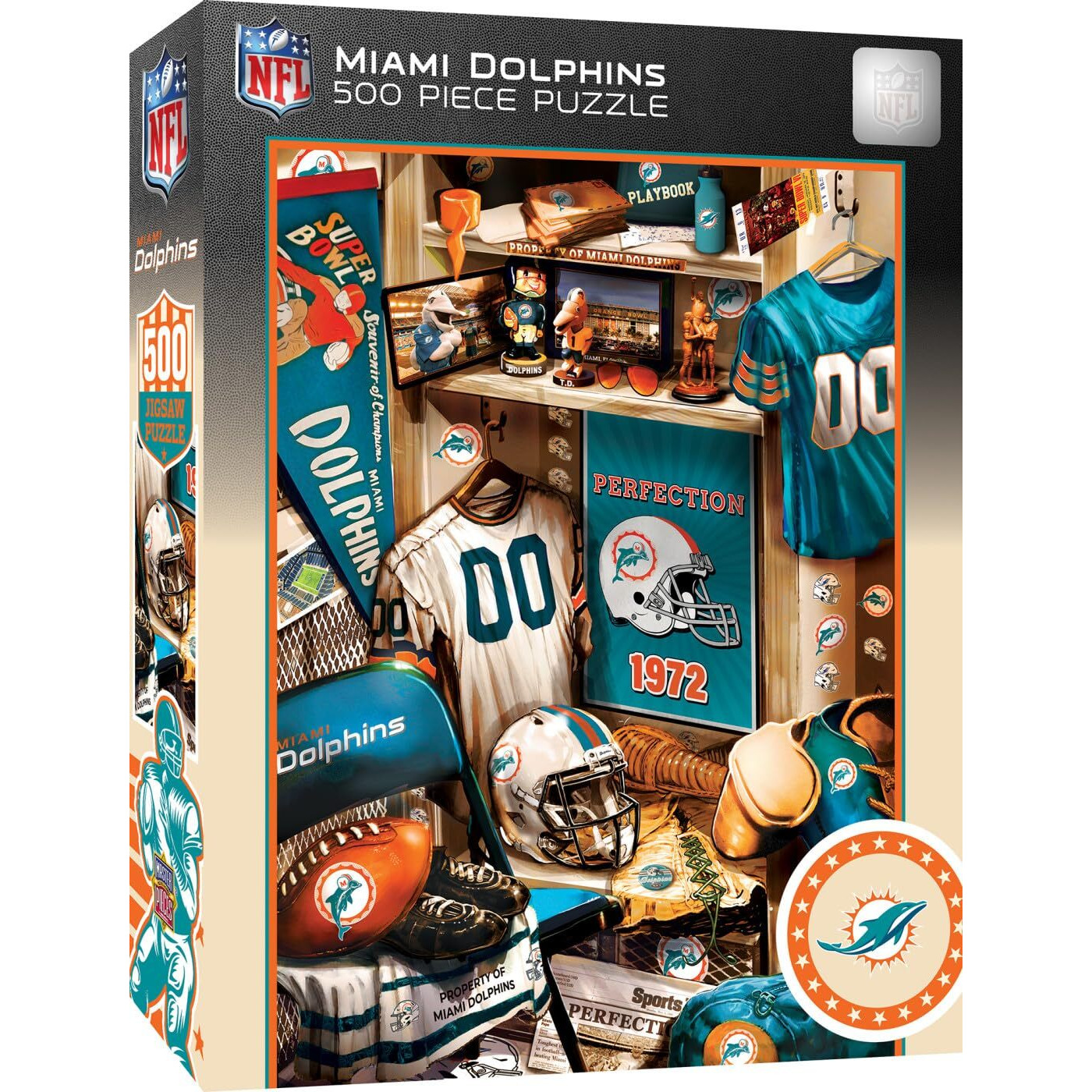 Miami Dolphins Puzzle 500 Piece Locker Room