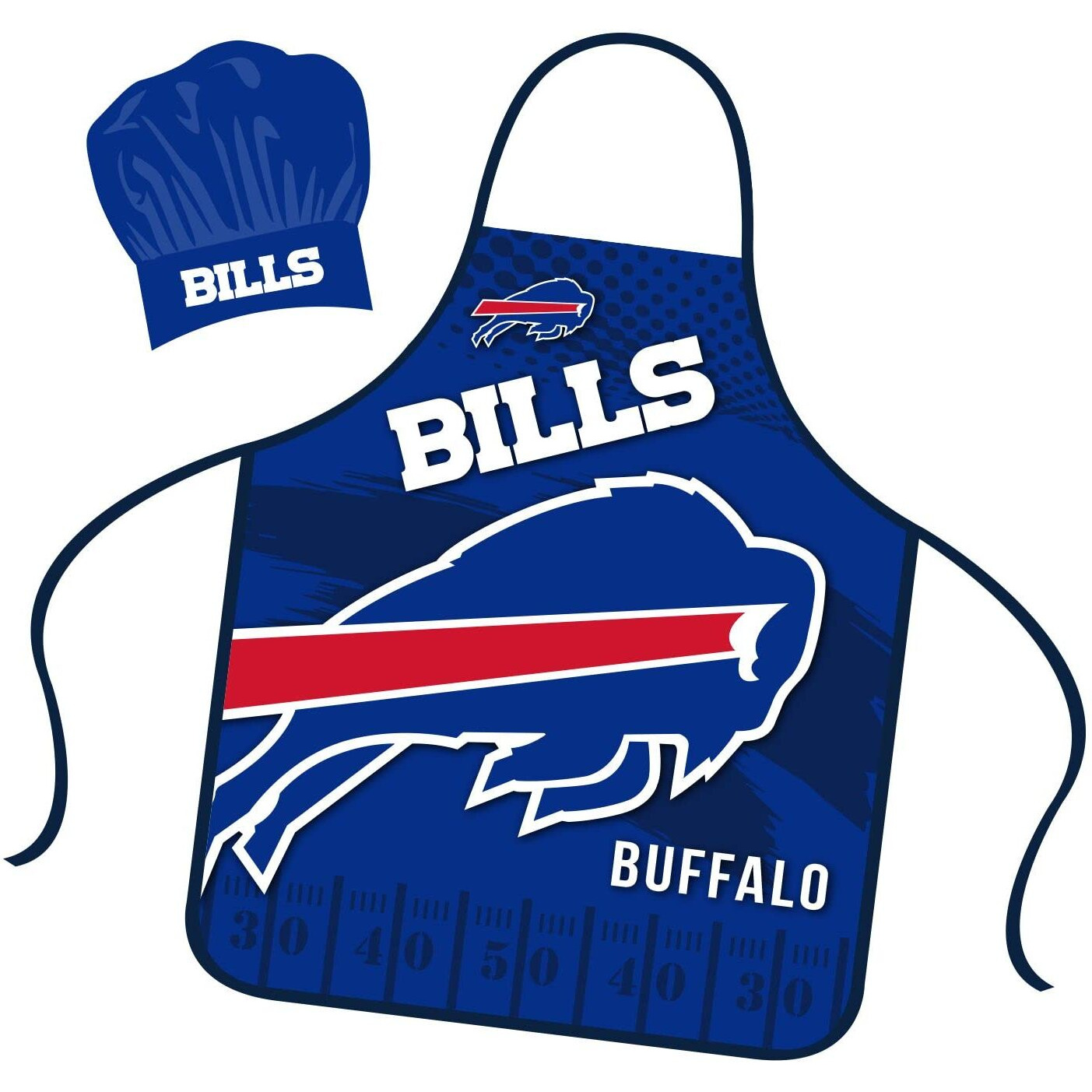 Buffalo Bills Chef Hat and Apron Set