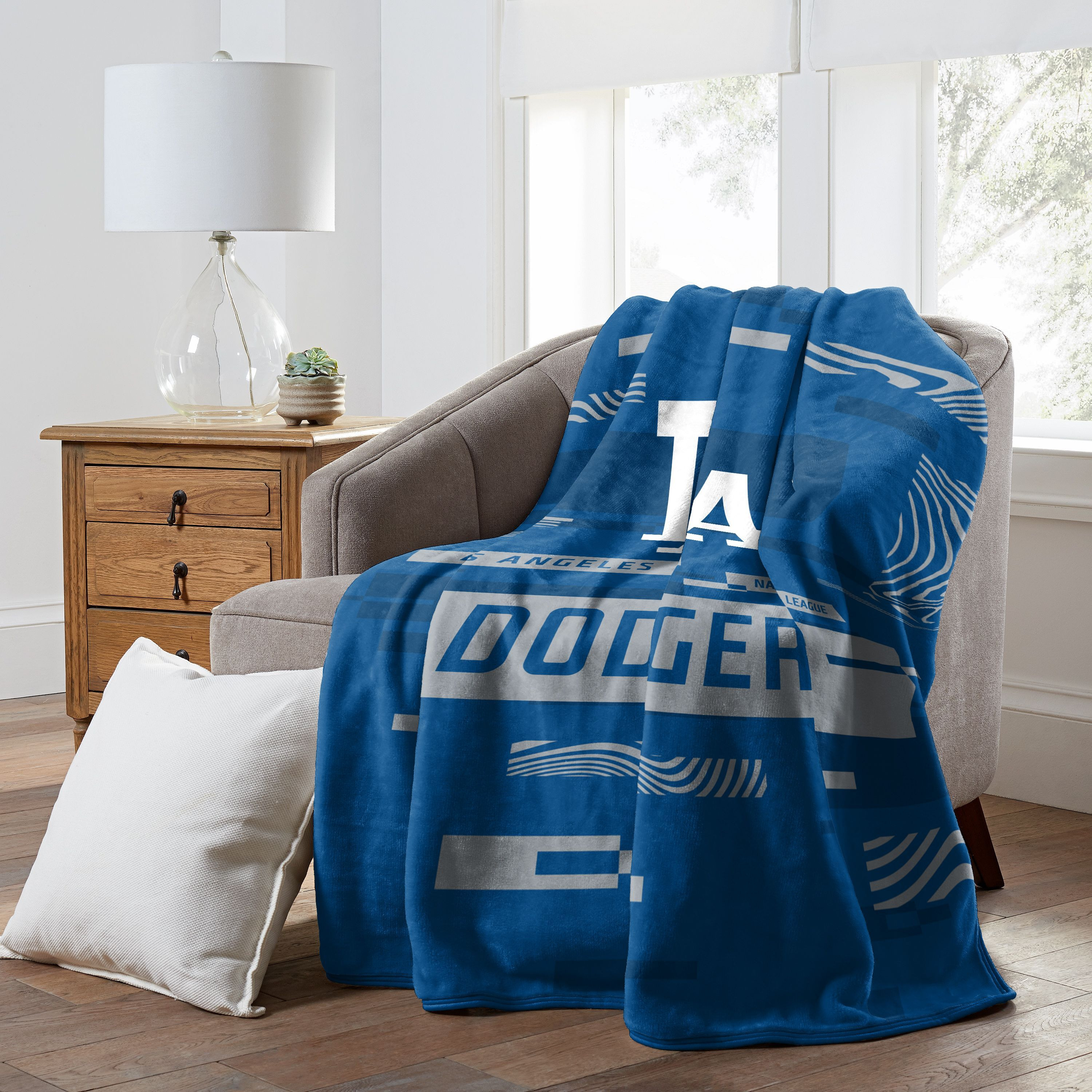 Los Angeles Dodgers Blanket 60x80 Raschel Digitize Design
